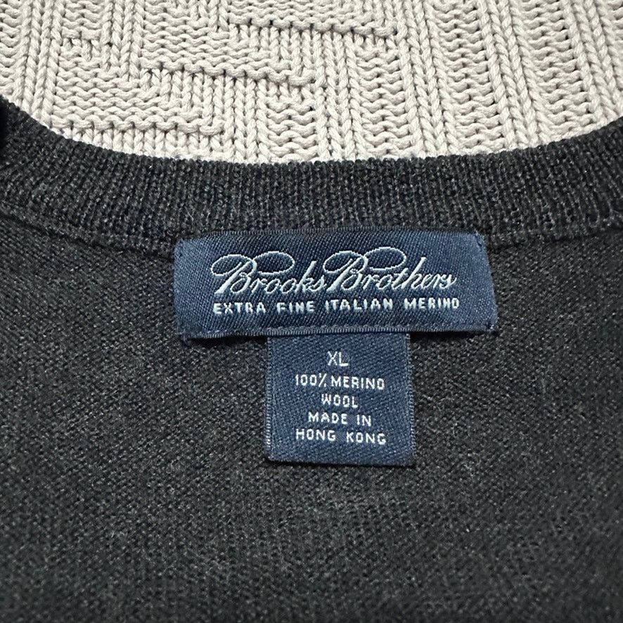 Brooks Brothers Brooks Brothers brown argyle vneck wool sweater Size US XL / EU 56 / 4 - 4 Thumbnail