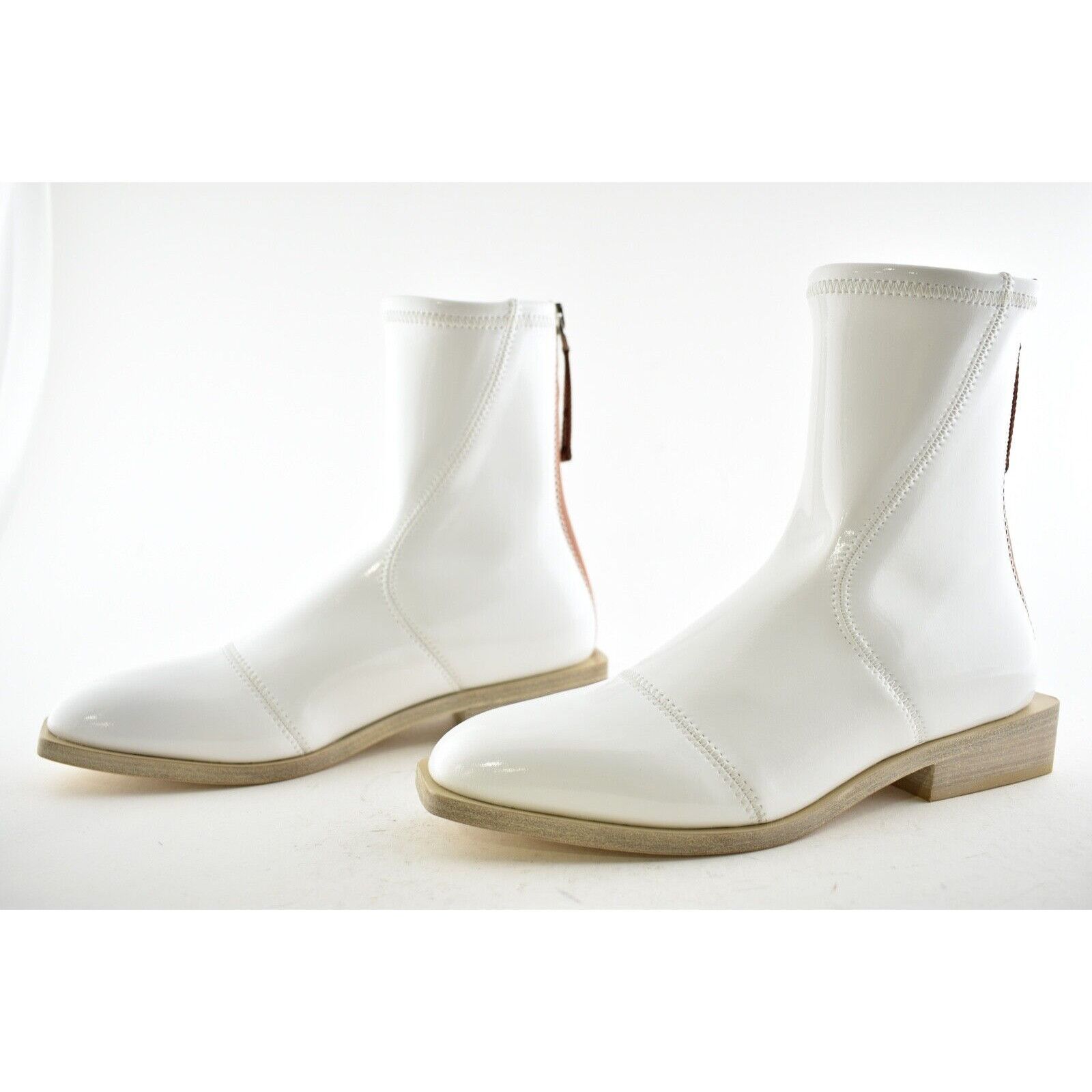 Fendi Fendi White Patent Neoprene Stretch Logo Sock Ankle Size US 6.5 / IT 36.5 - 9 Thumbnail