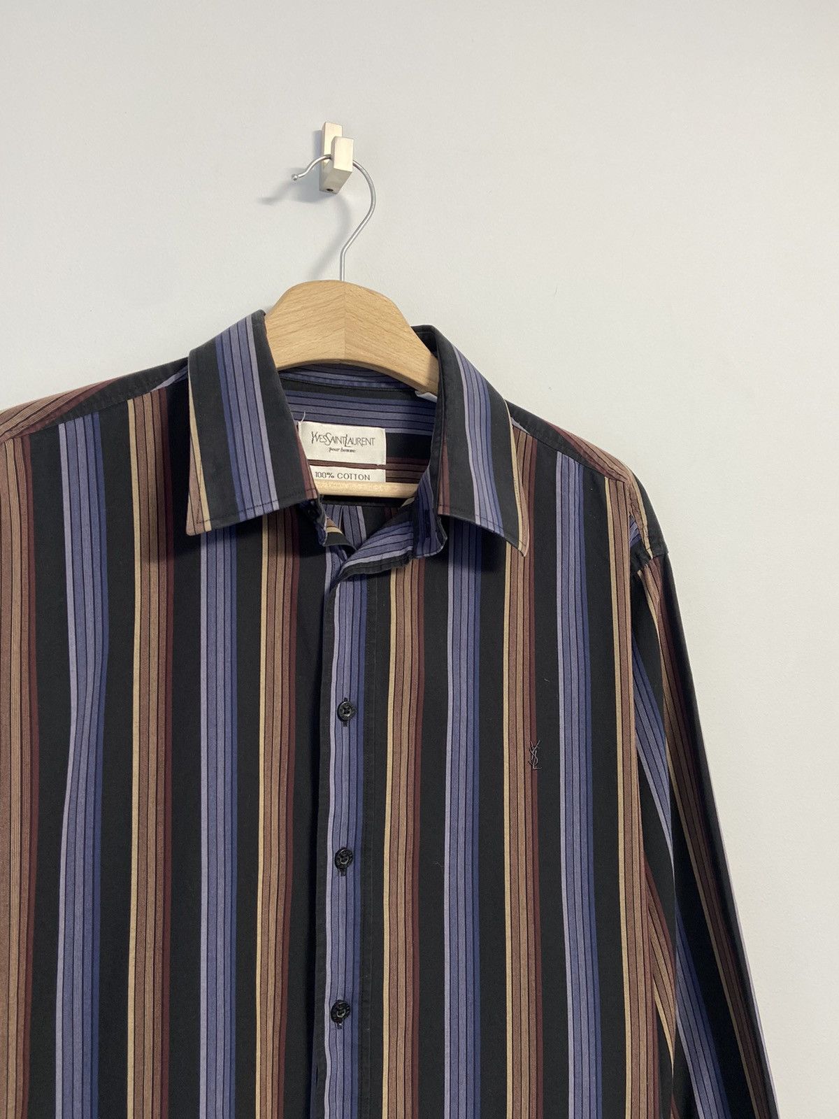 Yves Saint Laurent Yves Saint Laurent Button Up Shirt Size US L / EU 52-54 / 3 - 4 Thumbnail