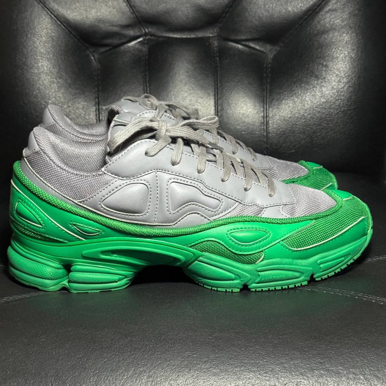 Adidas × Raf Simons 10us Adidas Raf Simons Ozweego Green Grey Sneakers Size US 10 / EU 43 - 1 Thumbnail