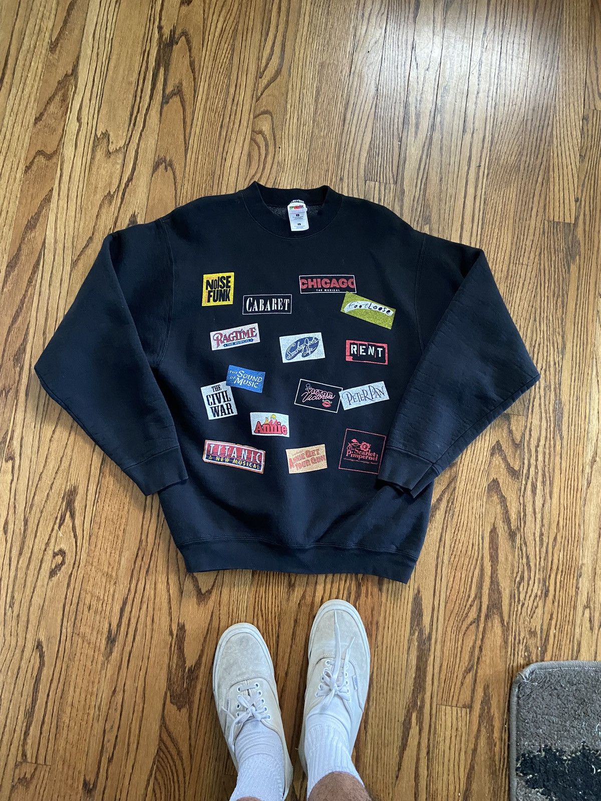 Vintage Vintage musical crewneck Size US L / EU 52-54 / 3 - 1 Thumbnail