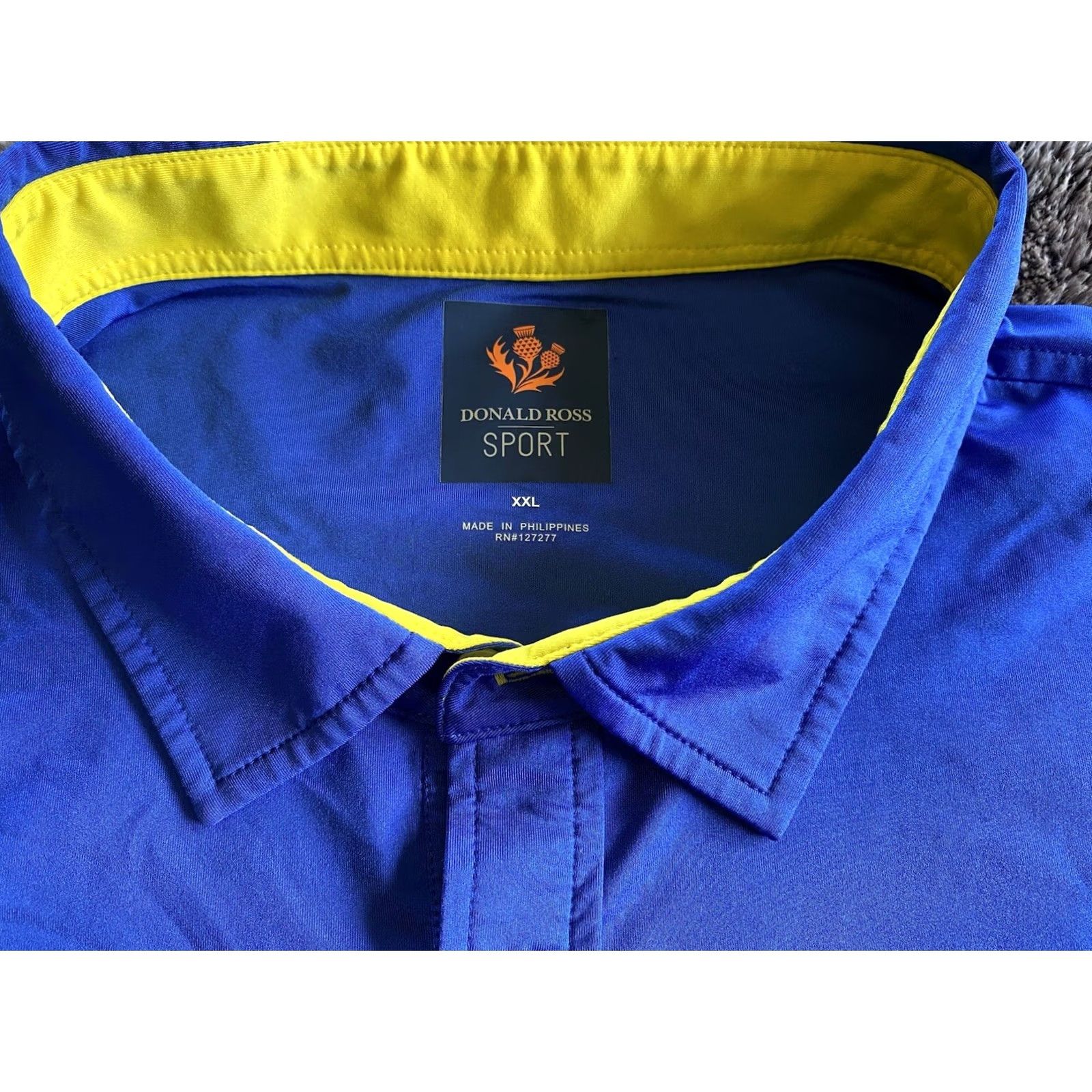 Vintage Donald Ross Sportswear Polo Shirt Palm Tree Mens 2XL Blue Golf Shirt Polo Men 2XL Size US XXL / EU 58 / 5 - 3 Thumbnail