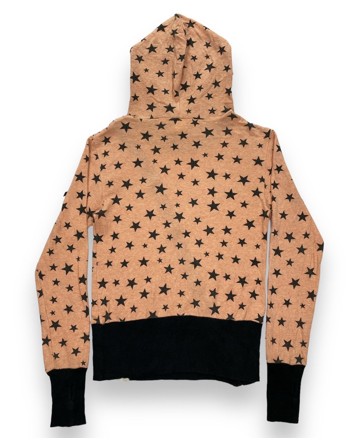 Japanese Brand Rovtski Allover Print Asymmetric Hoodie Size US XS / EU 42 / 0 - 2 Thumbnail