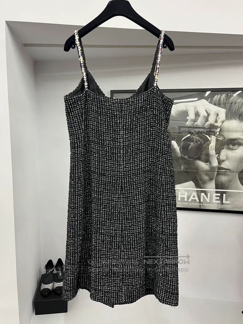 Chanel Chanel 21P black tweed strap dress Size XS / US 0-2 / IT 36-38 - 3 Thumbnail