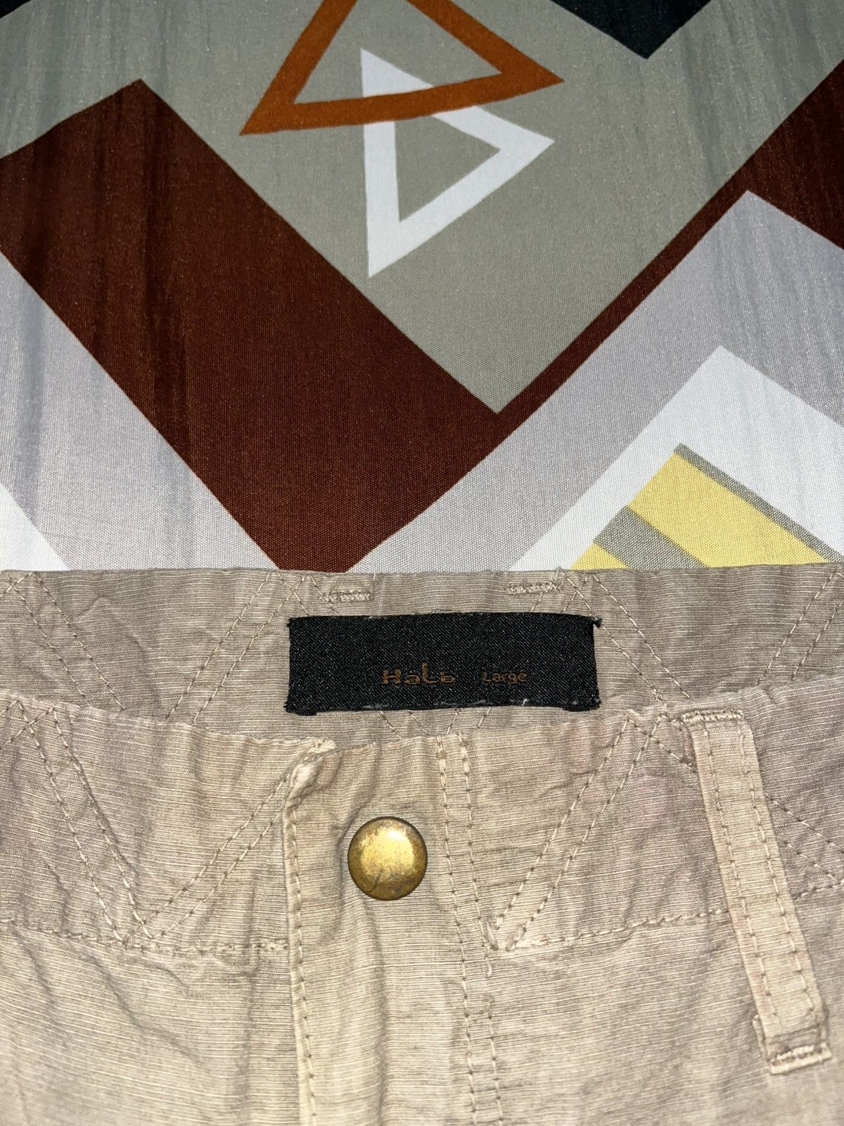 Japanese Brand Halb Kiminori Morishita Cargo Flare Canvas Pants Size US 31 - 11 Thumbnail