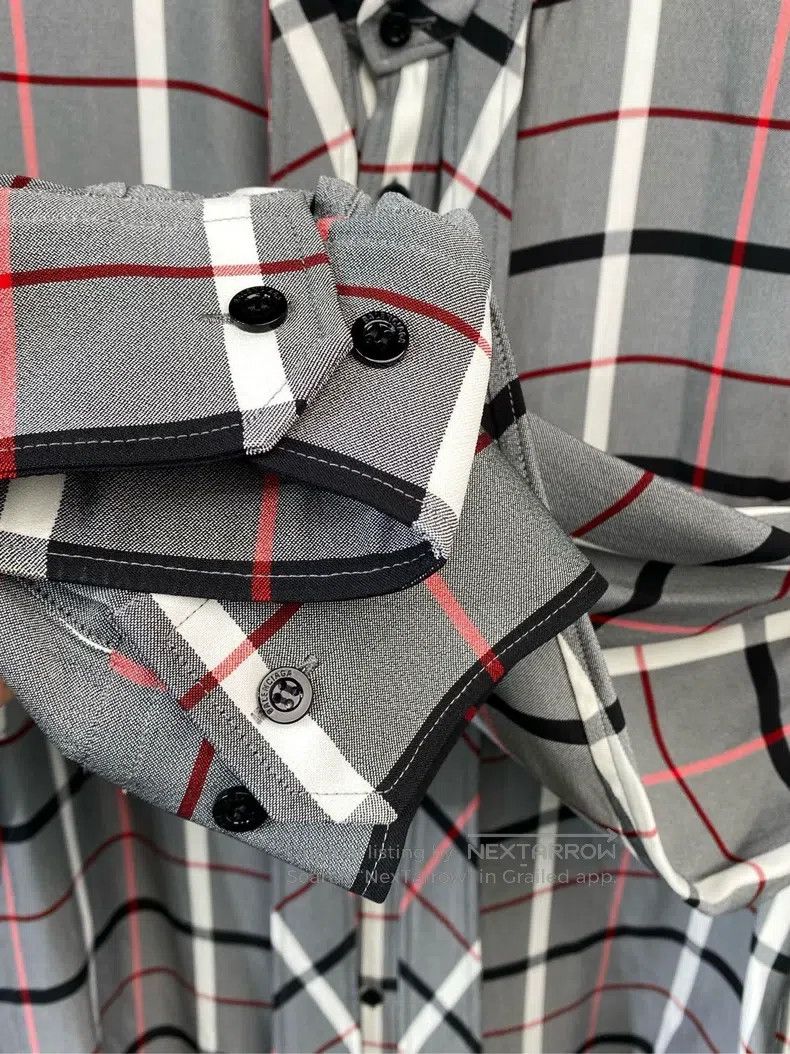 Balenciaga Balenciaga Long-sleeve checkered shirt with print logo Size XXS / US 00 / IT 34 - 4 Thumbnail