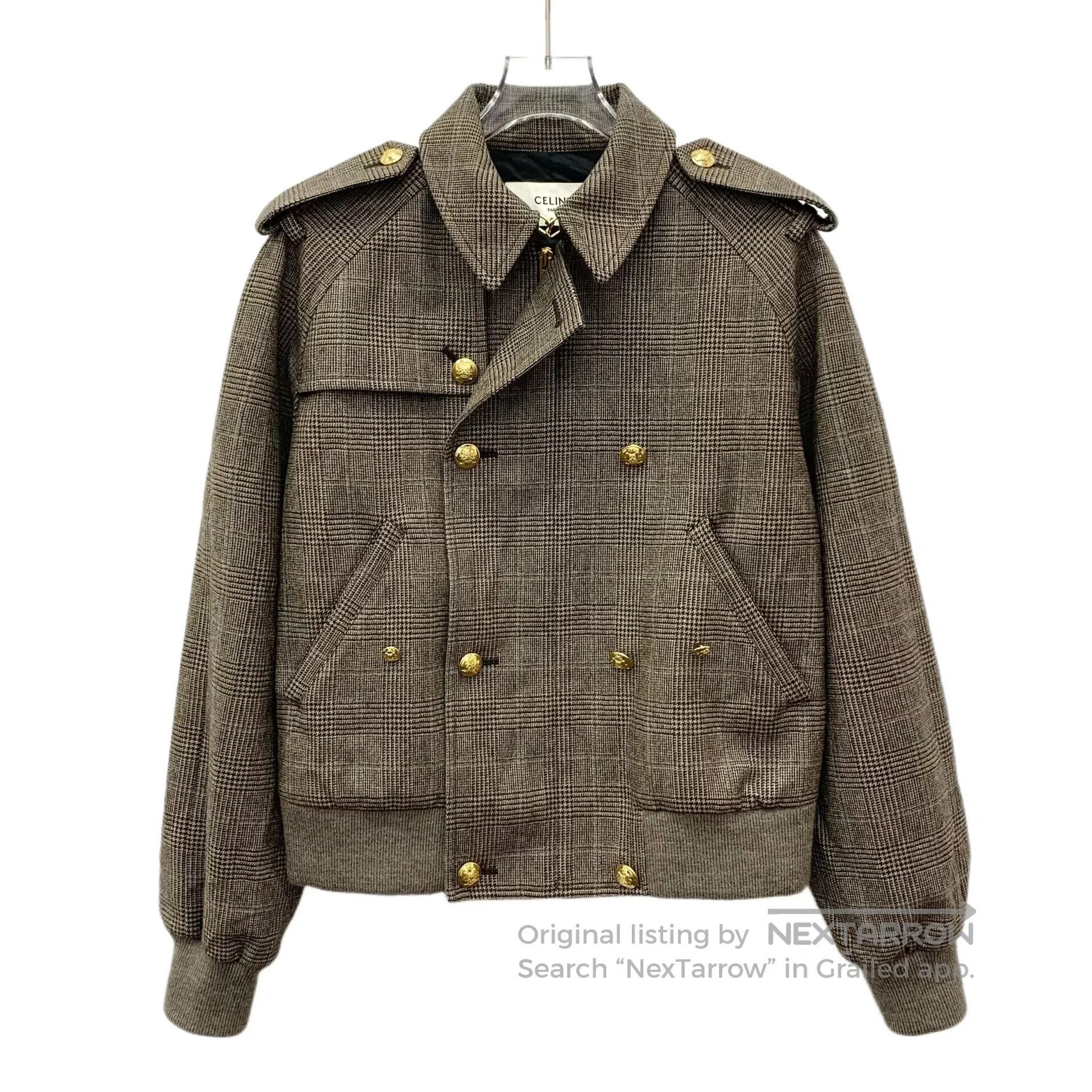 Celine CELINE Caramel Goat Hair Lapel Double Breasted Long Sleeve Size XS / US 0-2 / IT 36-38 - 1 Thumbnail