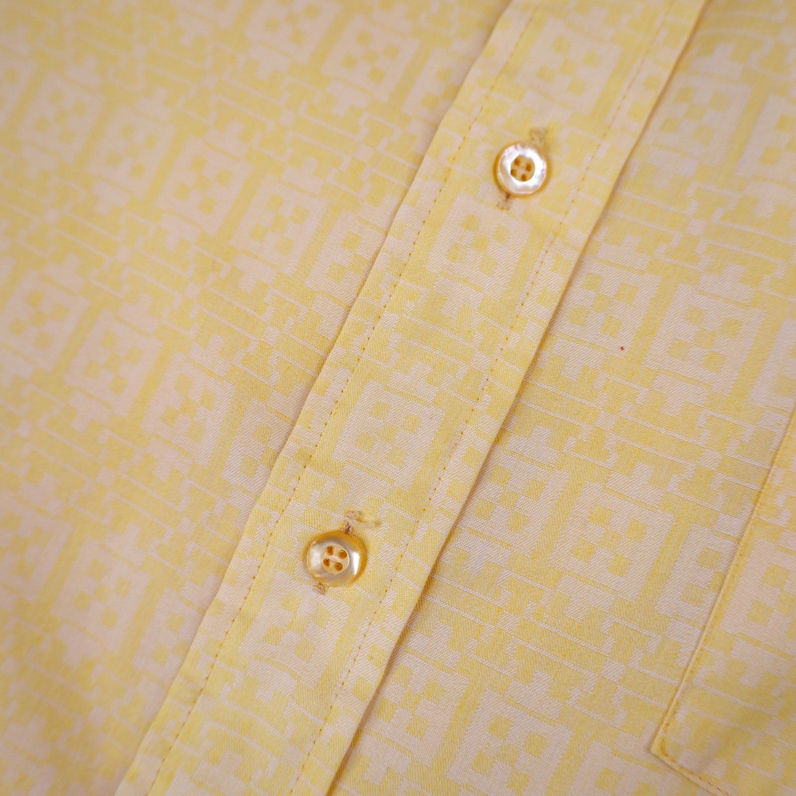 JCPenney × Towncraft × Vintage VTG 70s Pennys Towncraft Polyester Design Button Up Shirt Size US L / EU 52-54 / 3 - 6 Thumbnail