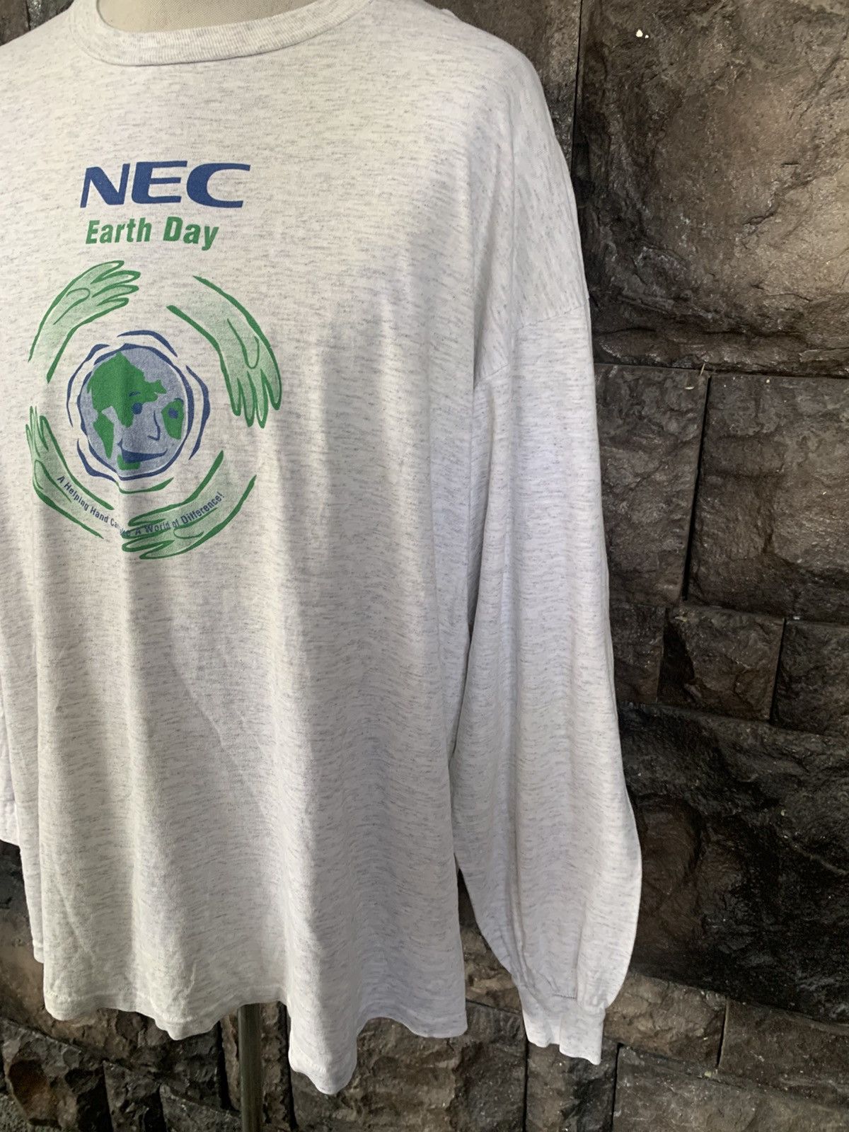 Vintage Vintage 90s Earth Day NEC Promo T shirt Size US XL / EU 56 / 4 - 3 Thumbnail