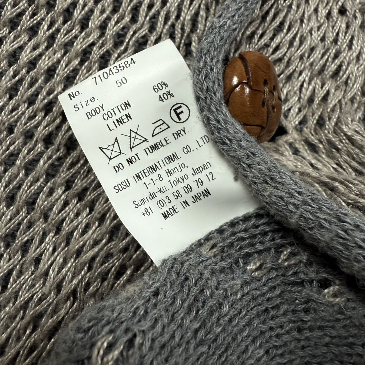 Maison MIHARA YASUHIRO MIHARA YASUHIRO DISTRESSED CARDIGAN Gray Size US M / EU 48-50 / 2 - 9 Thumbnail