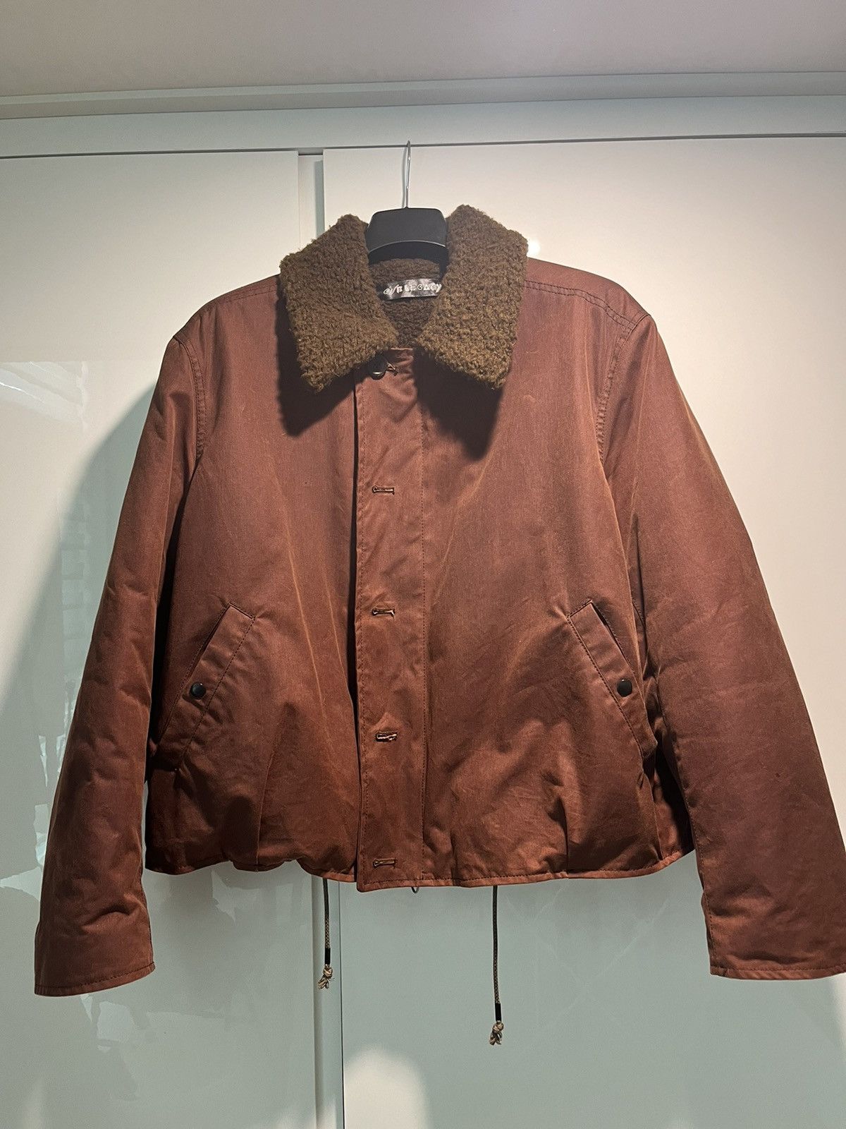 Our legacy grizzly jacket oxblood everwax