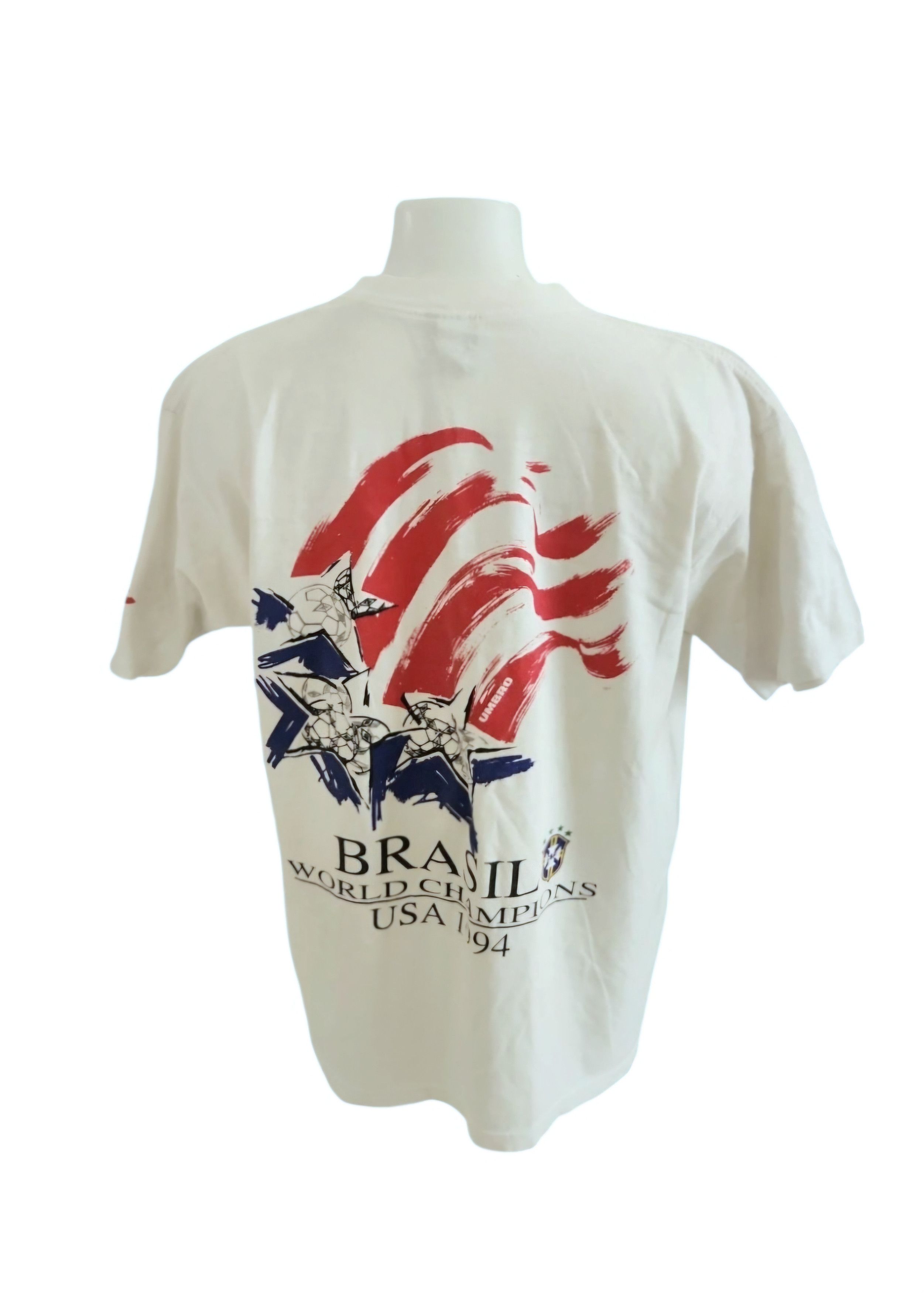 Umbro × Vintage Vintage Brazil World Cup Champions 1994 T Shirt Brasil Umbro Size US XL / EU 56 / 4 - 1 Thumbnail