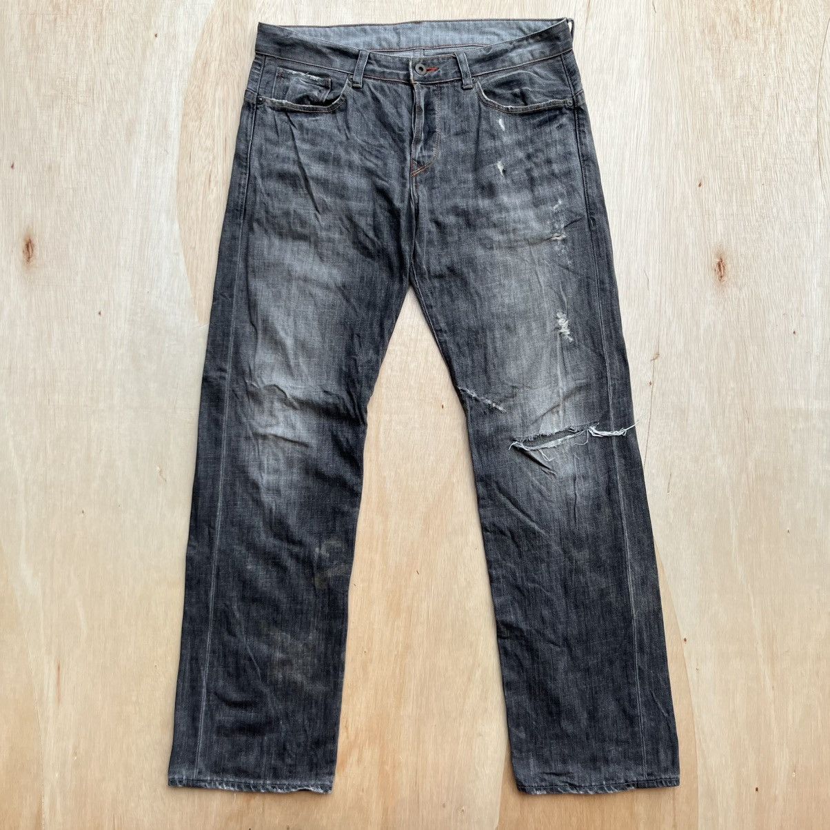 Japanese Brand RL DENIM JAPANESE BRAND VINTAGE MUD WASH DISTRESSED Size US 33 - 5 Thumbnail
