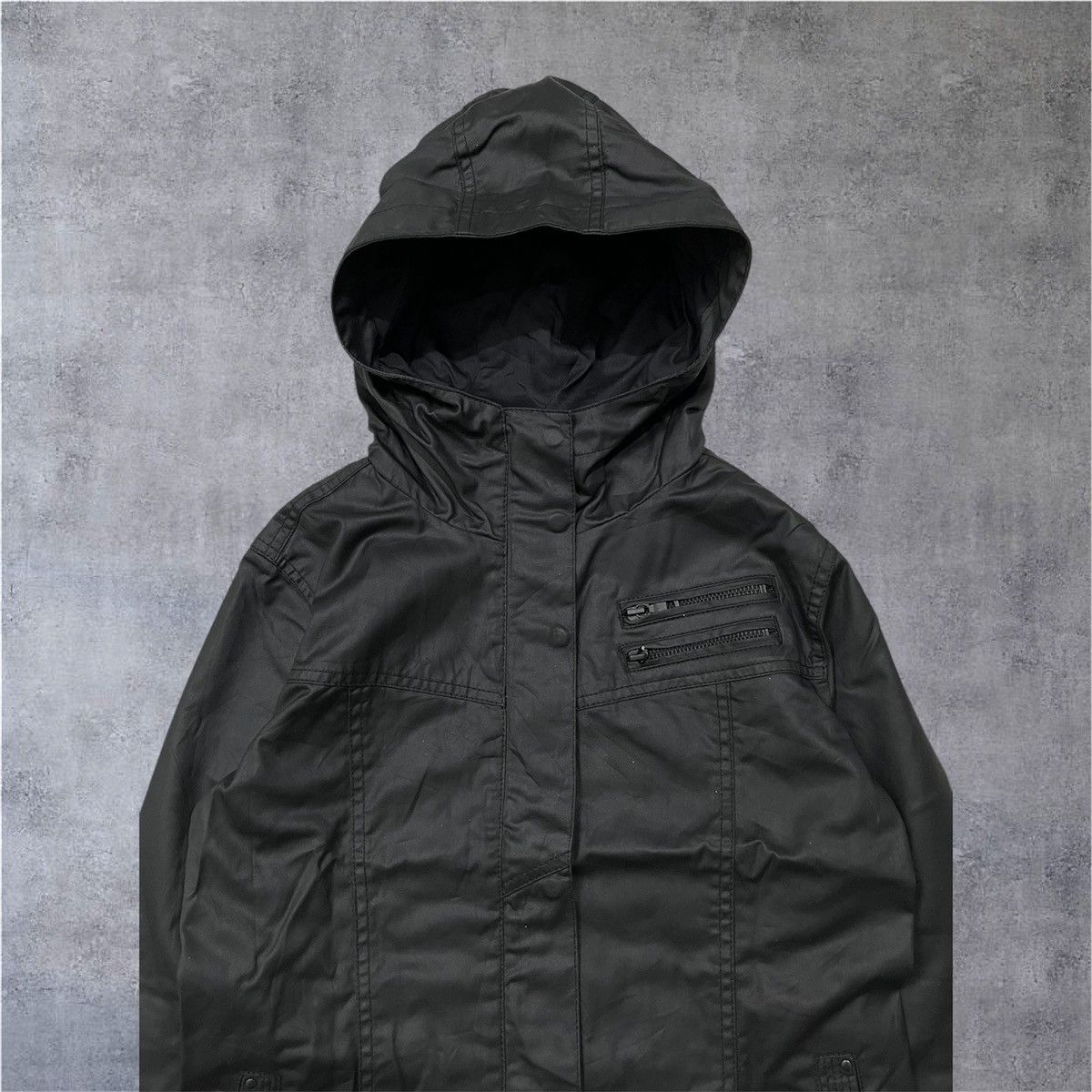 Le Grande Bleu (L.G.B.) Coated cloth waxed vkei jacket Size US M / EU 48-50 / 2 - 3 Thumbnail