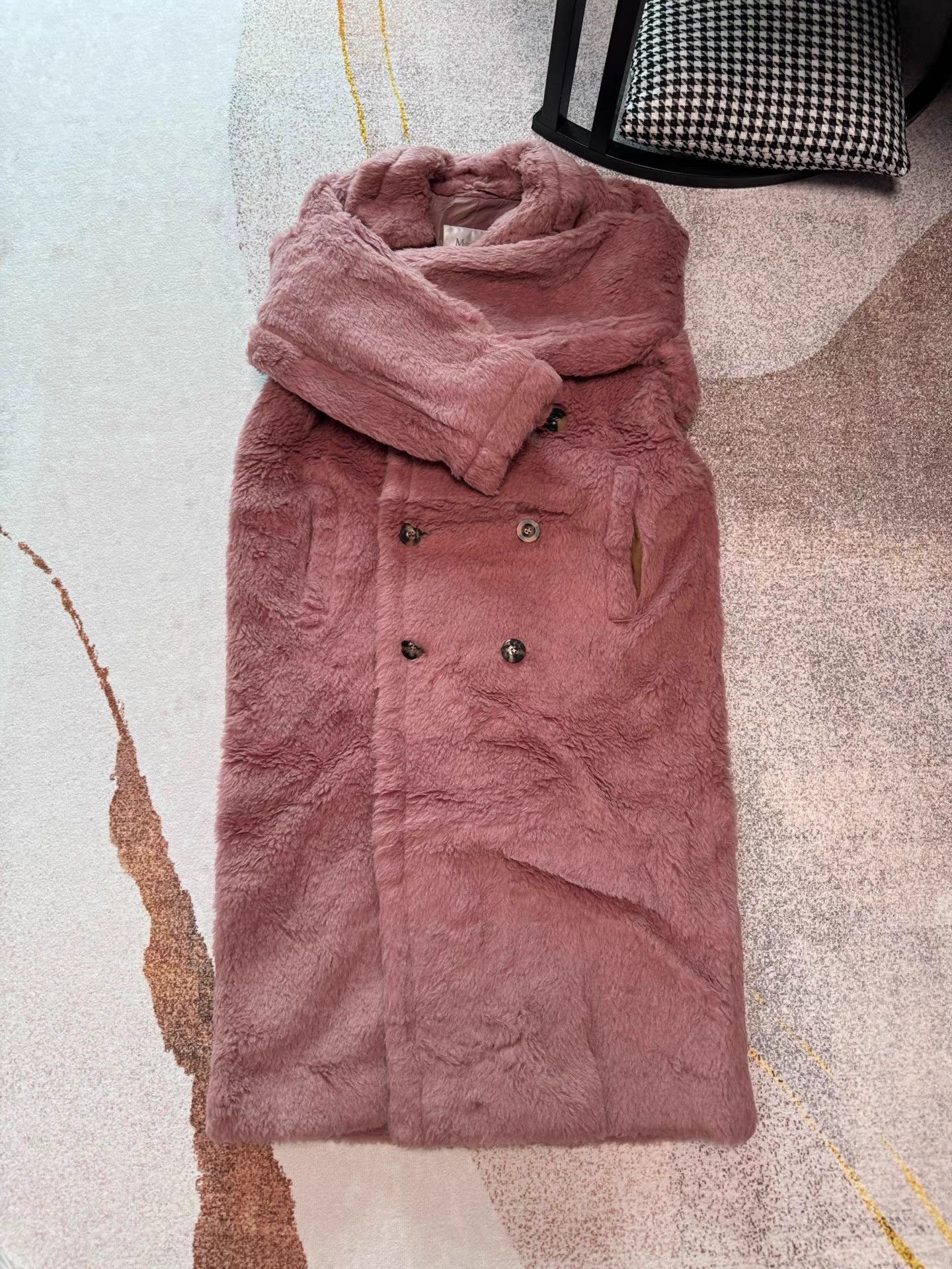 Max Mara MaxMara ZITTO Teddy Double-Breasted Coat K6 Size XXS / US 00 / IT 34 - 3 Thumbnail