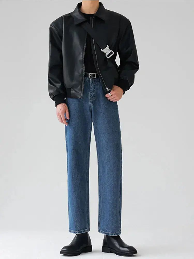 Japanese Brand Retro loose high street straight leg jeans Size US 32 / EU 48 - 6 Thumbnail