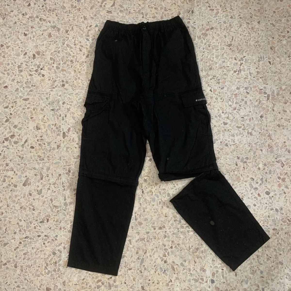 image of Two Ways Spring Waist With Belt Trousers Free Size in Black, Men's