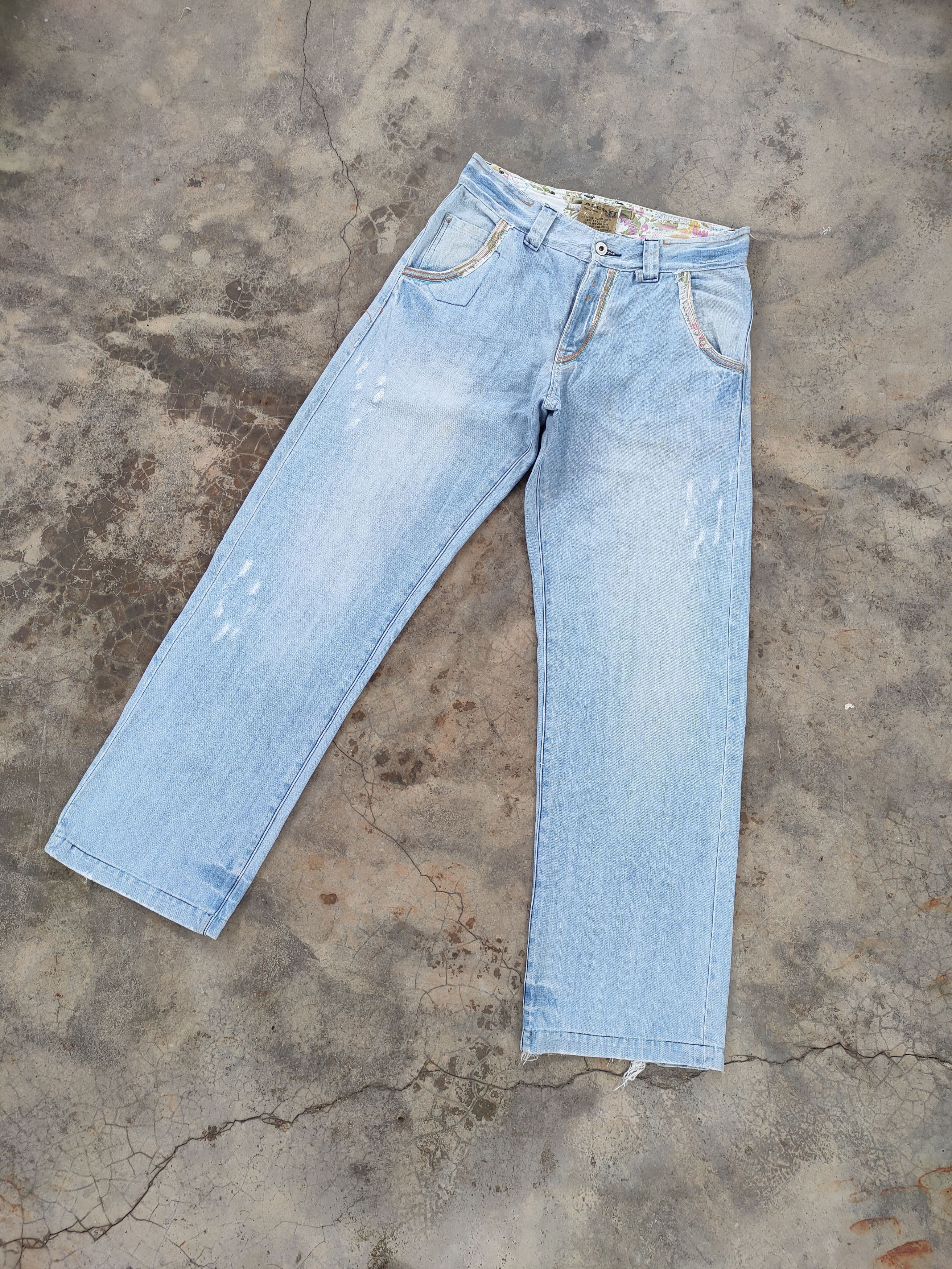 Japanese Brand VINTAGE JAPANESE ALCOTT ART FADED JEANS PANTS Size US 32 / EU 48 - 3 Thumbnail