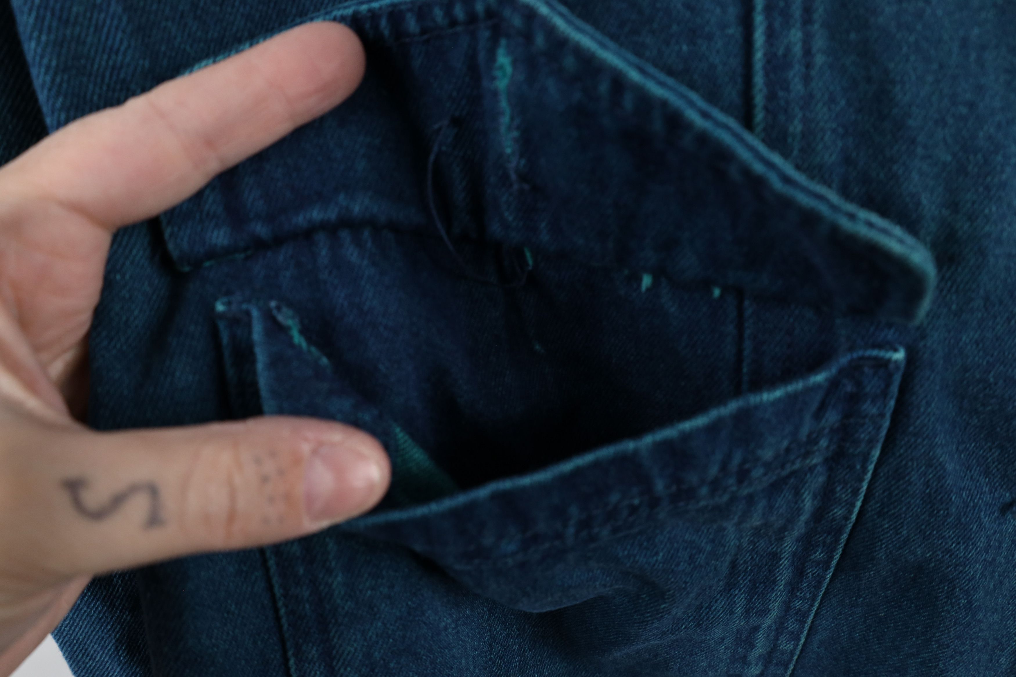 Vintage Vintage 90s Streetwear Stonewash Denim Jean Blazer Jacket Size M / US 6-8 / IT 42-44 - 8 Thumbnail