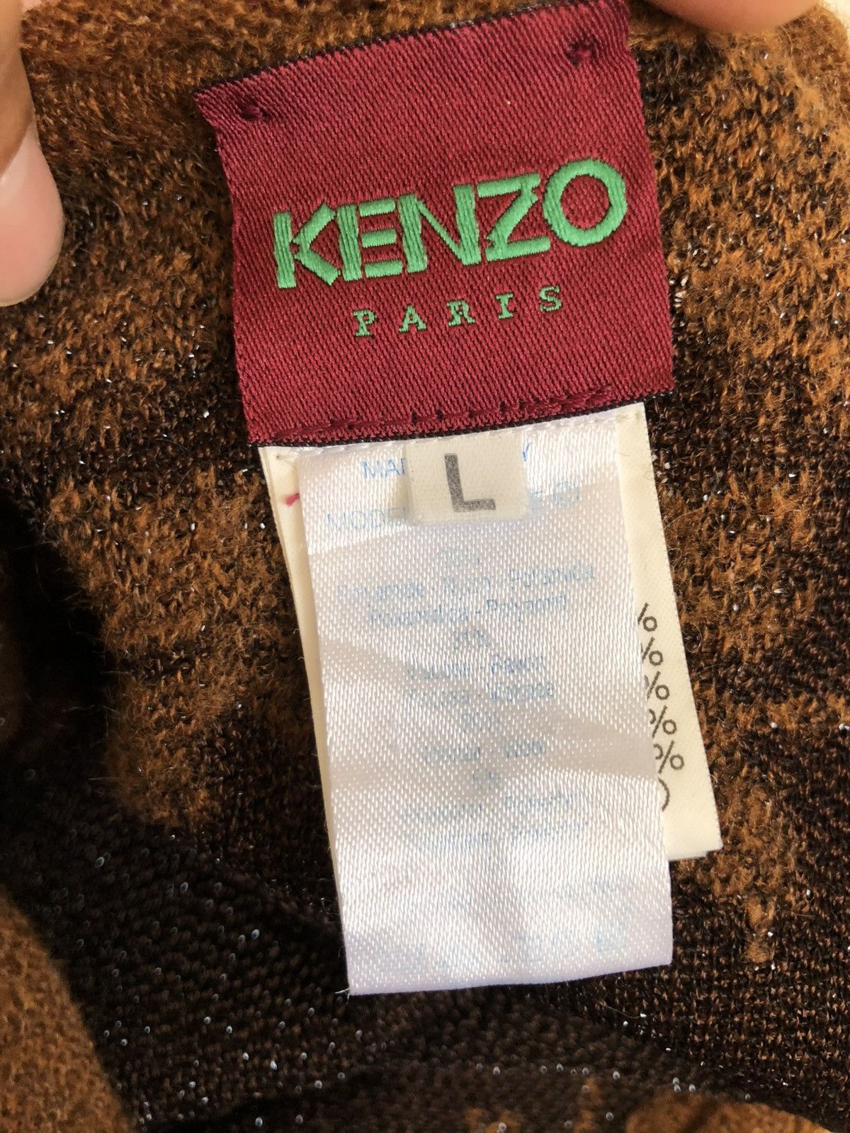 Kenzo RARE🔥90’S MOHAIR RAYON BLEND KNIT TOPS Size XS / US 0-2 / IT 36-38 - 5 Thumbnail