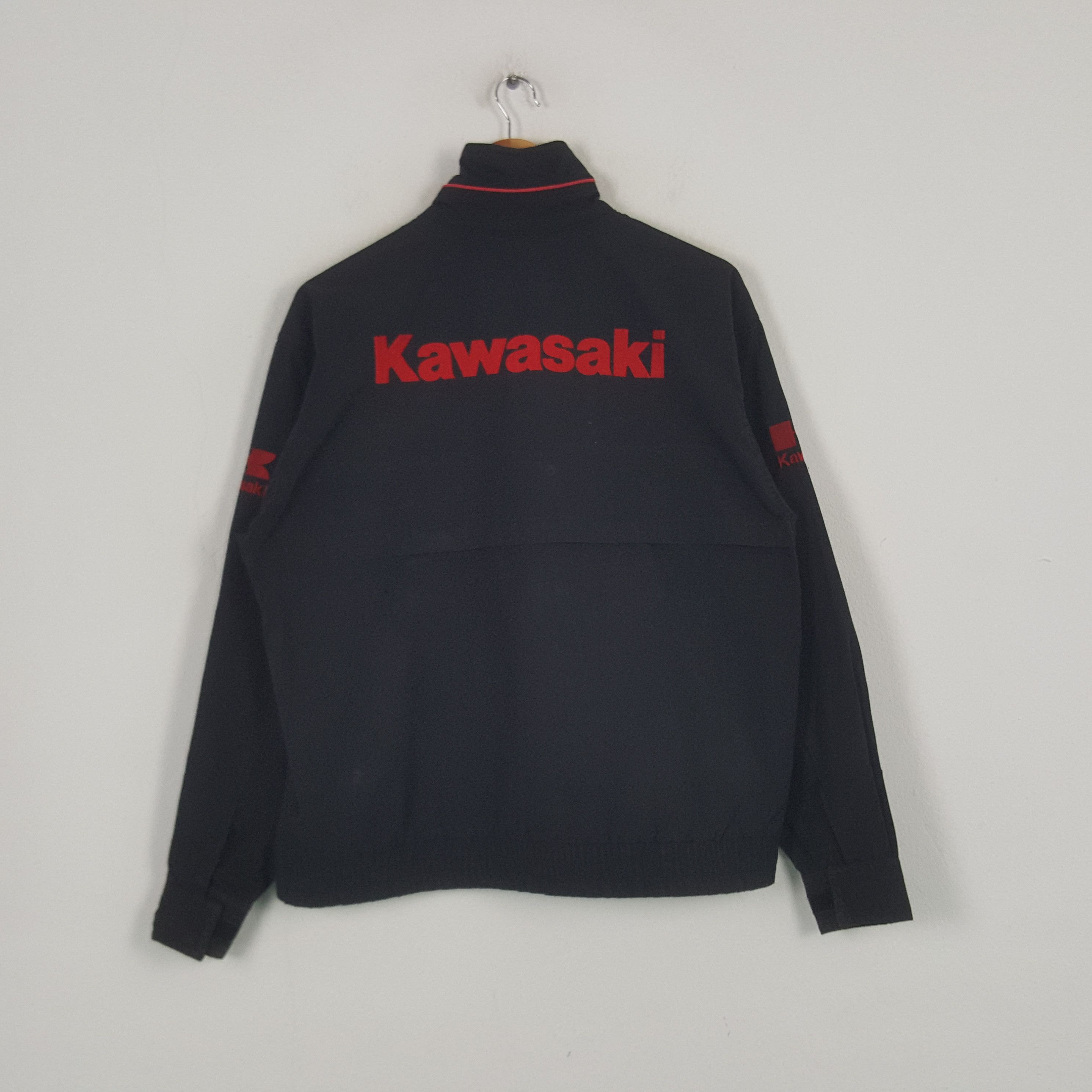 Japanese Brand × Vintage Vintage KAWASAKI Japanese Racing Motorsports Jacket C282N30 Size US L / EU 52-54 / 3 - 1 Thumbnail