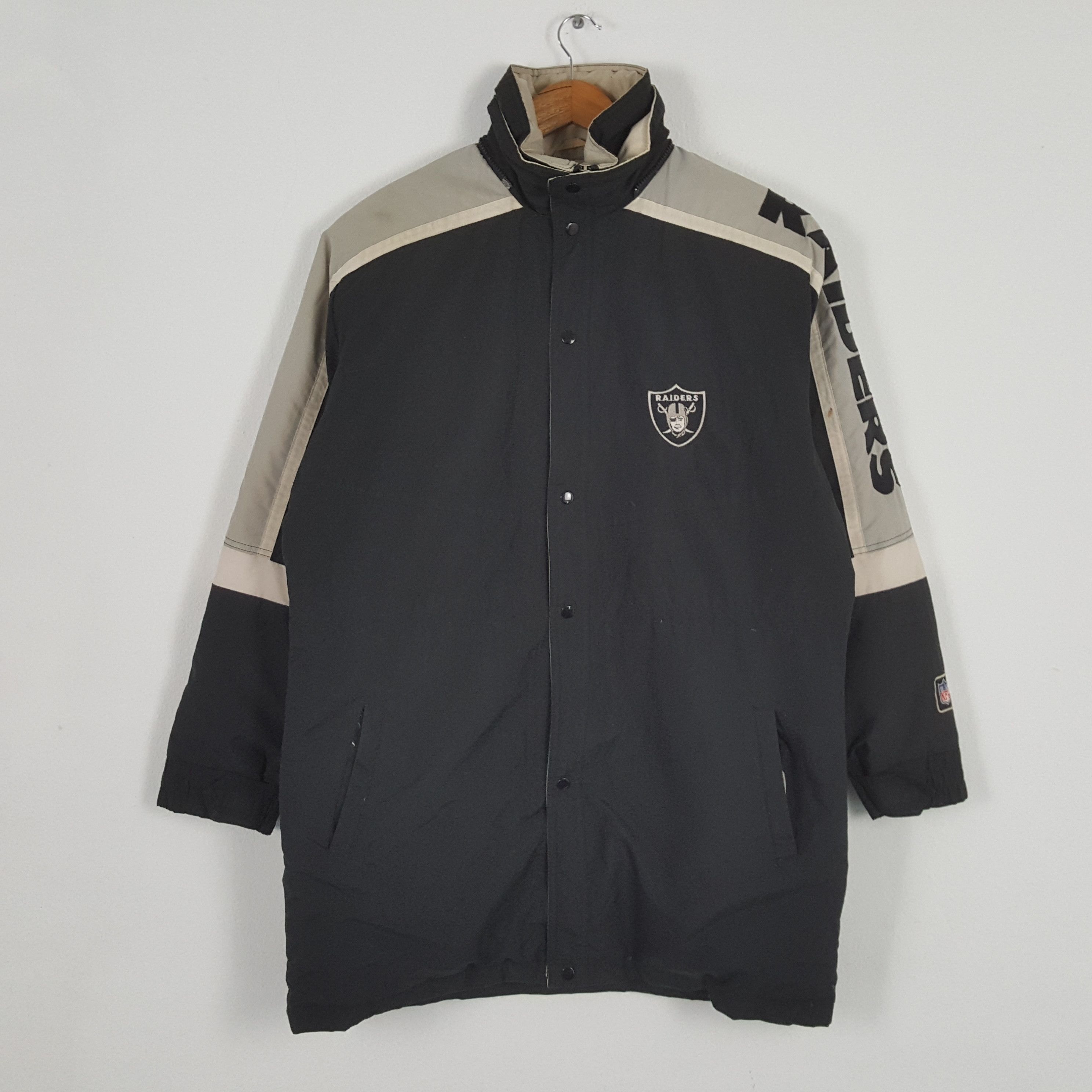 NFL × Vintage Vintage RAIDERS American Football NFL Team Snow Jacket Size US XXL / EU 58 / 5 - 1 Thumbnail