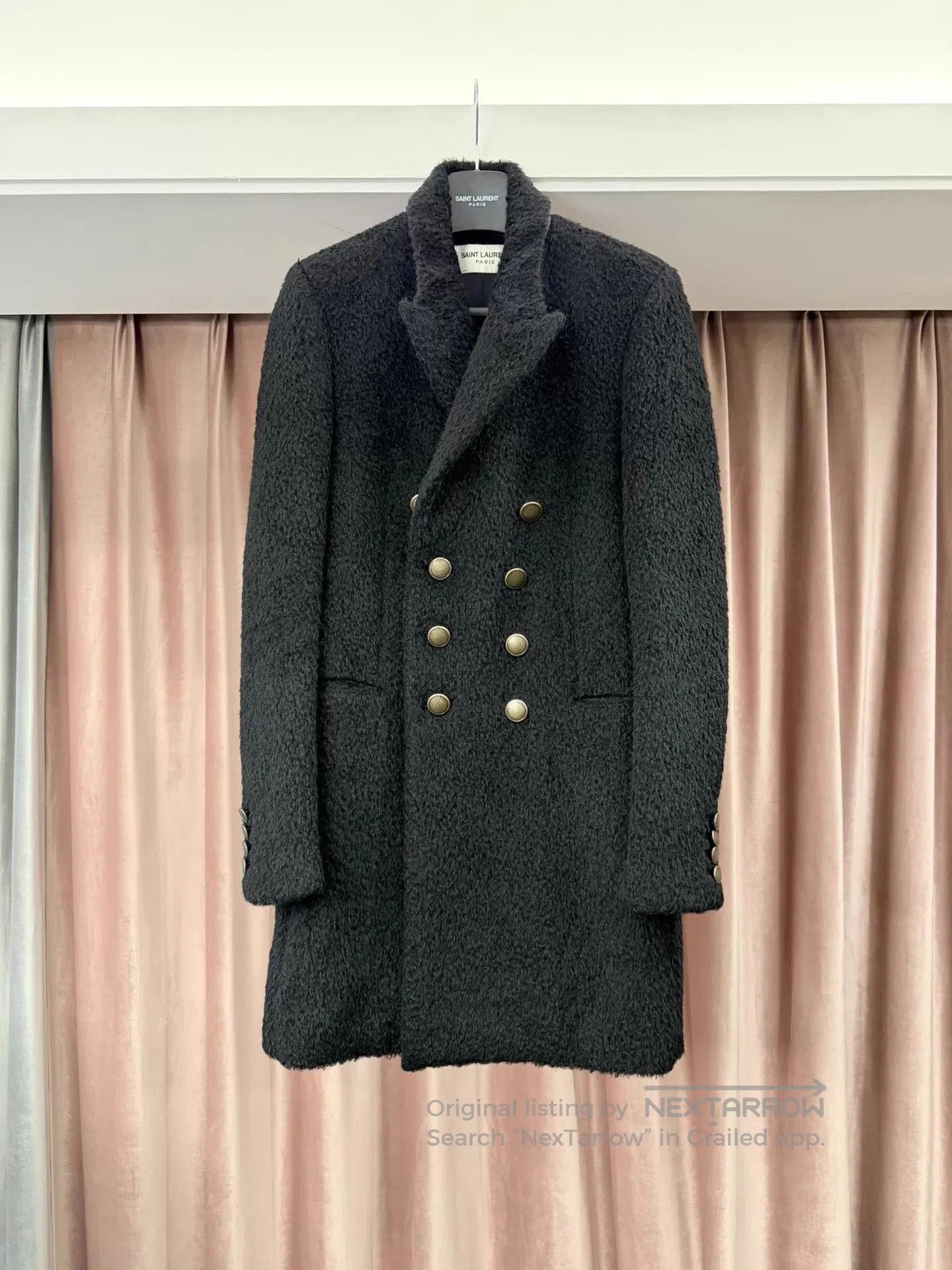 Saint Laurent Paris Black Textured Double. Size US S / EU 44-46 / 1 - 1 Thumbnail