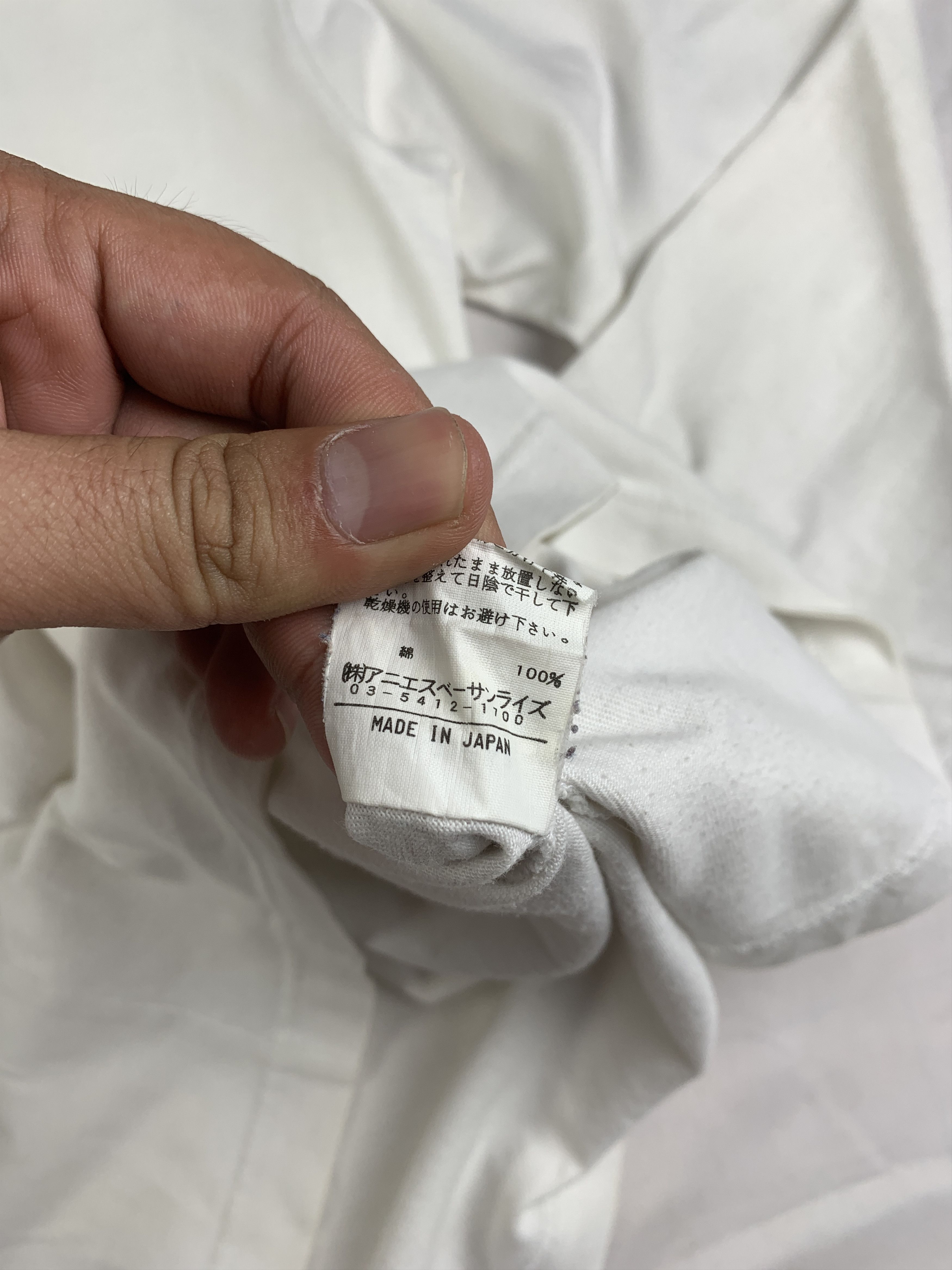 agnes b. 2000s agnes B Homme White Longsleeve (M to L) Size M / US 6-8 / IT 42-44 - 8 Thumbnail