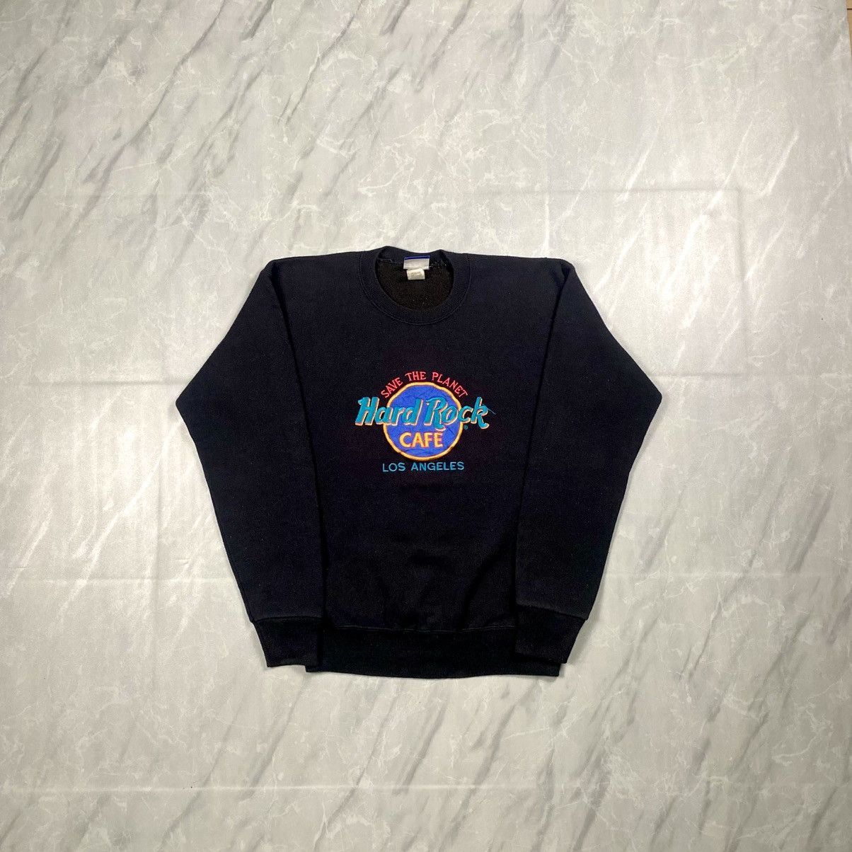 Hard Rock Cafe Vintage 90s Lee Hard Rock Cafe Los Angeles Crewneck Size US S / EU 44-46 / 1 - 1 Thumbnail