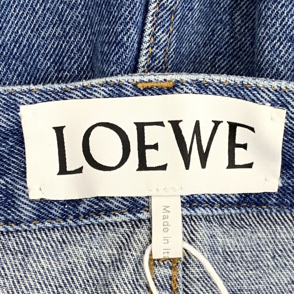 Loewe Loewe Blue Logo Embroidered Cotton Denim Trousers K26WX Size 30" / US 8 / IT 44 - 8 Thumbnail