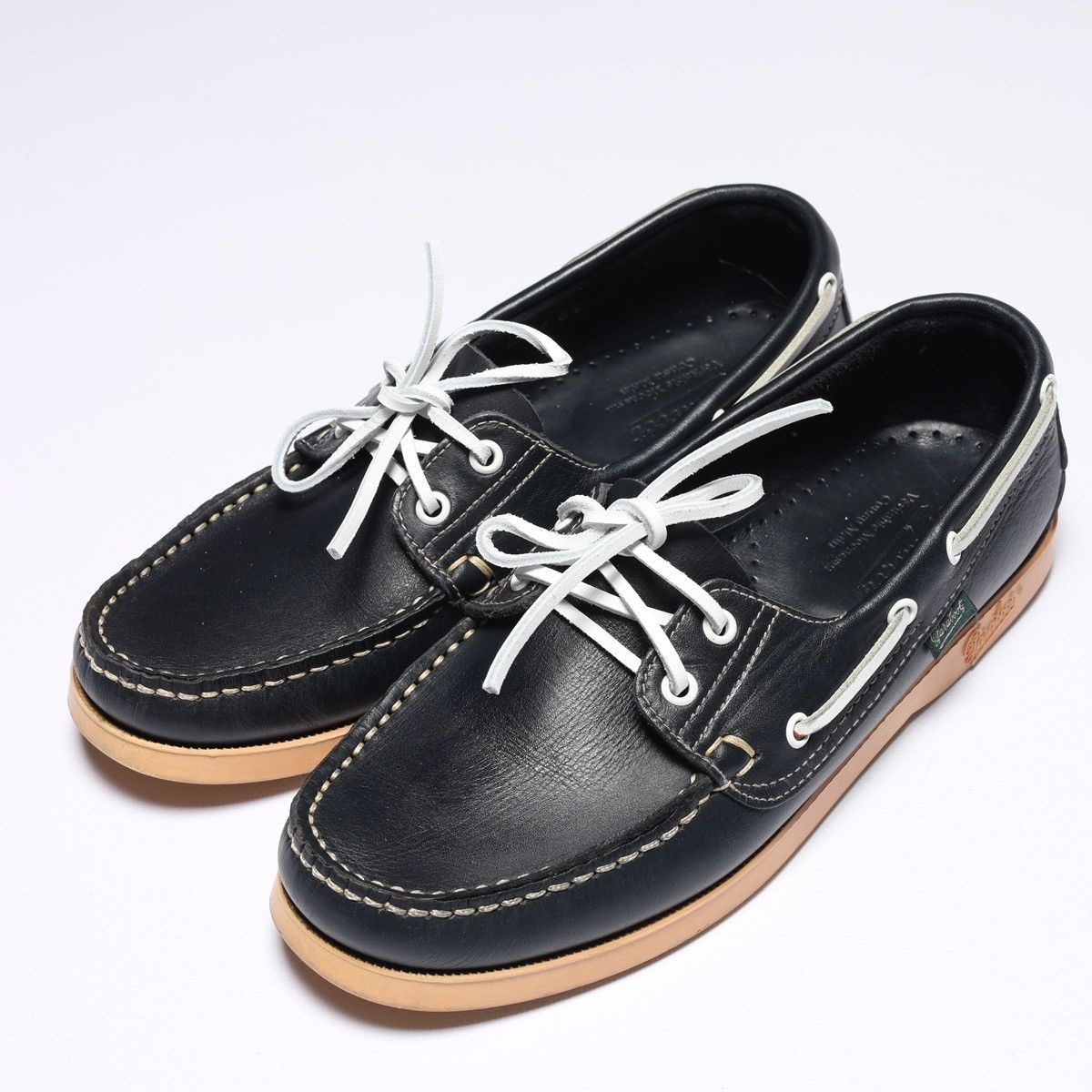 Paraboot Paraboot Veritable Mocassin Navy Leather Moccasin Shoes Size US 7.5 / EU 40-41 - 2 Thumbnail