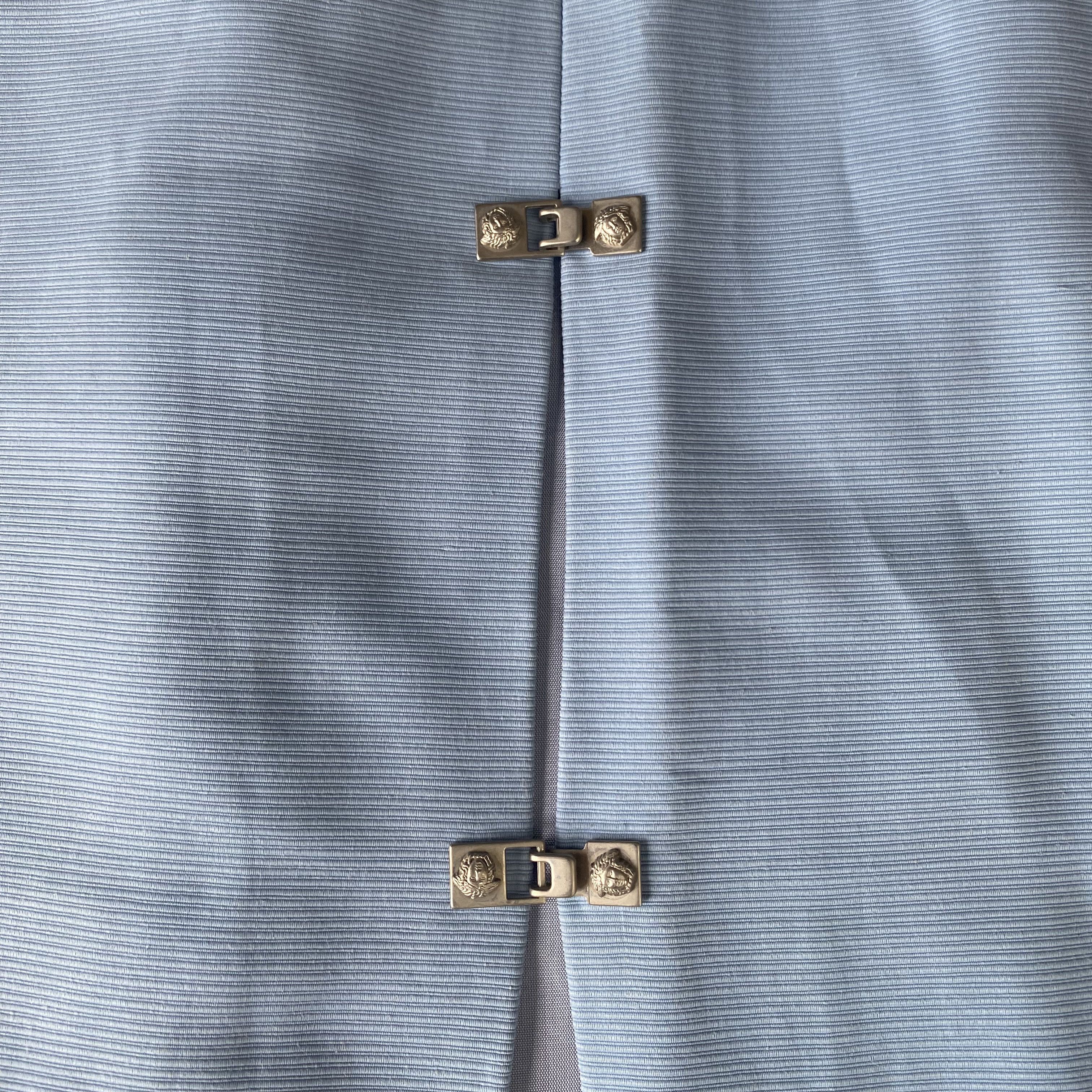 Versace Jeans Couture Vintage Powder Blue Blazer Jacket & Skirt Suit Set Size S / US 4 / IT 40 - 9 Thumbnail