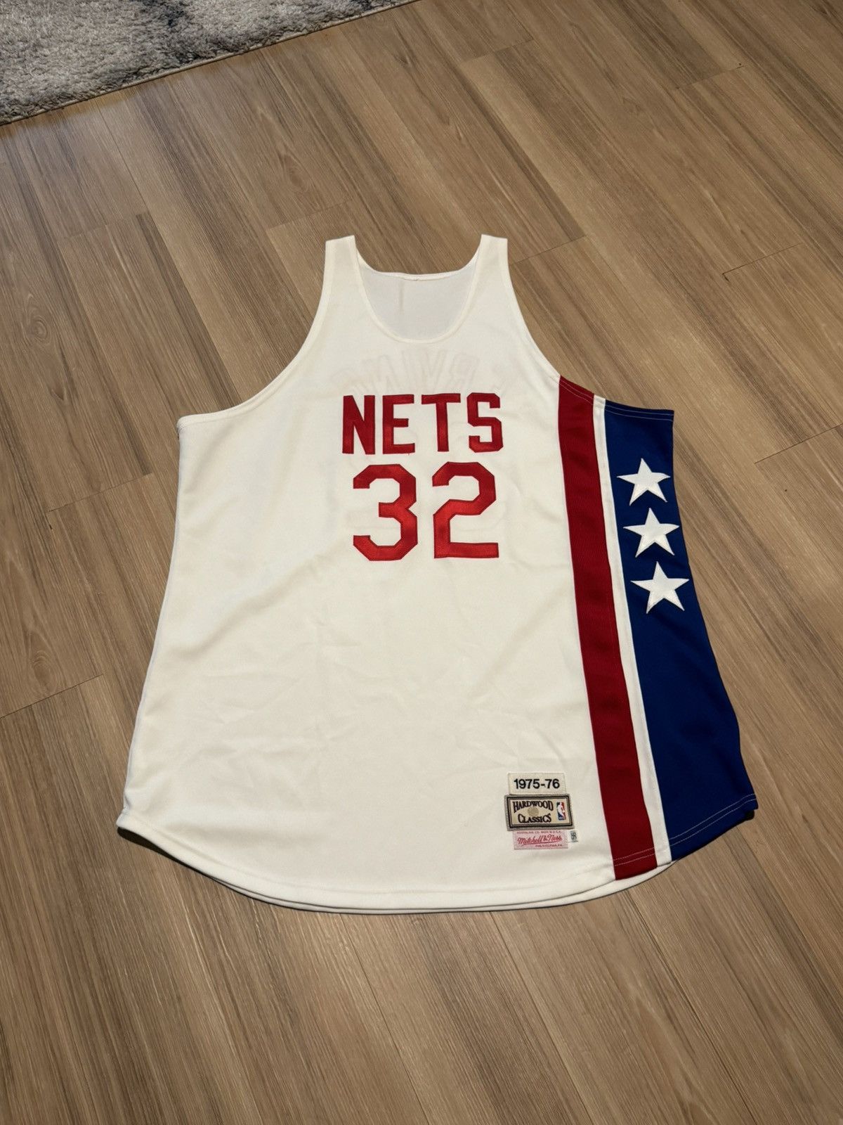 Mitchell & Ness Mitchell & Ness Julius Erving New Jersey Nets Jersey White Size US XL / EU 56 / 4 - 1 Thumbnail