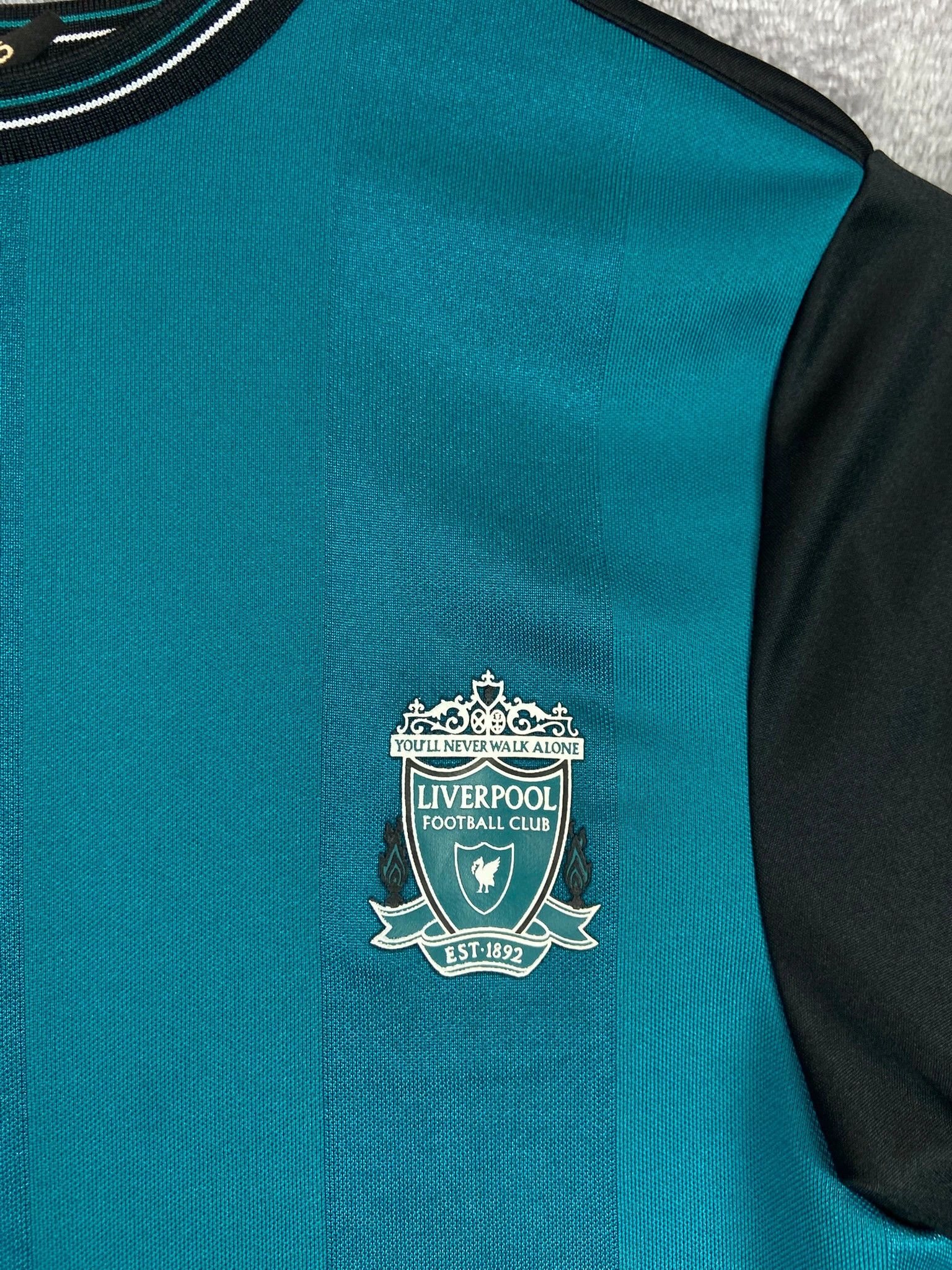Vintage Liverpool FC Jersey Blue Black XS Size US XS / EU 42 / 0 - 2 Thumbnail