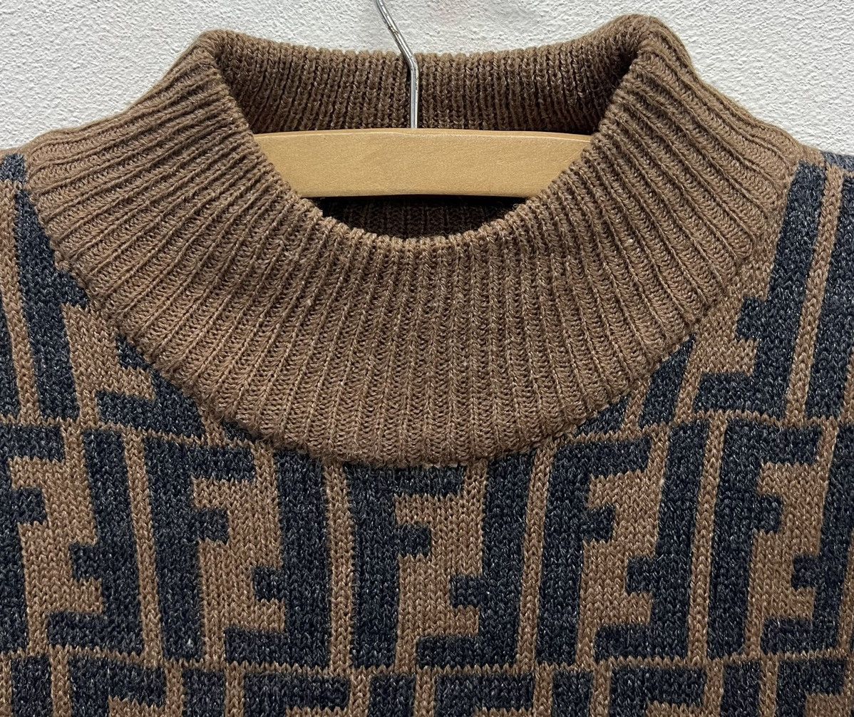 Fendi Vintage Fendi Zucca Monogram All Over Print Sweatshirt Size US M / EU 48-50 / 2 - 3 Thumbnail