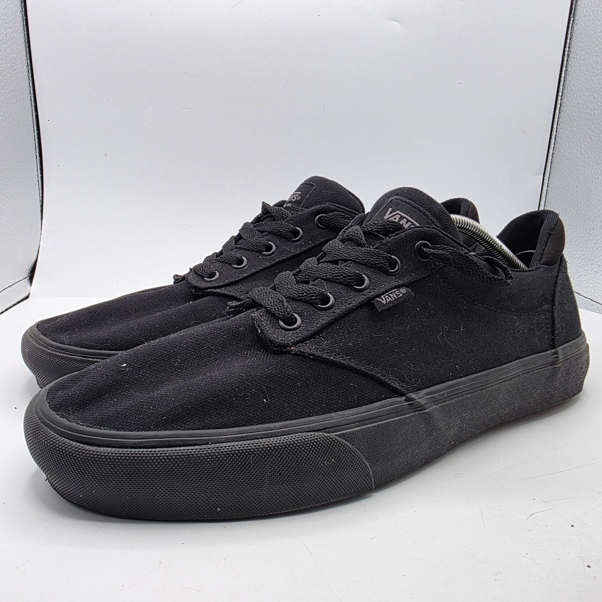 Vans Vans Atwood Deluxe Mens Size 13 Triple Black Casual Skate Sh Size US 13 / EU 46 - 4 Thumbnail