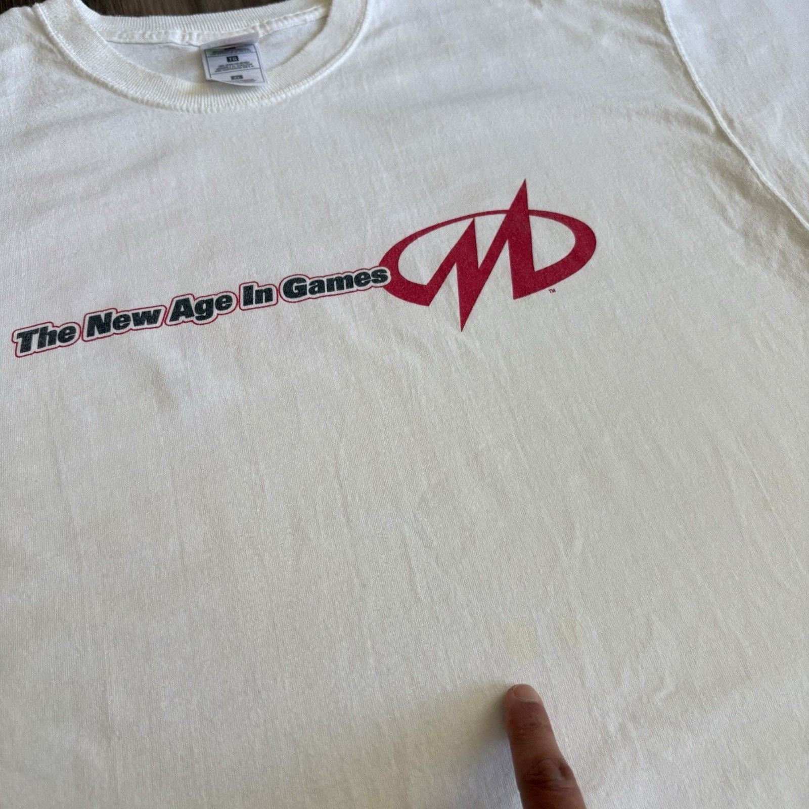 Vintage Vintage Midway Video Game Promo T-Shirt Size XL White 1990s Size US XL / EU 56 / 4 - 2 Thumbnail