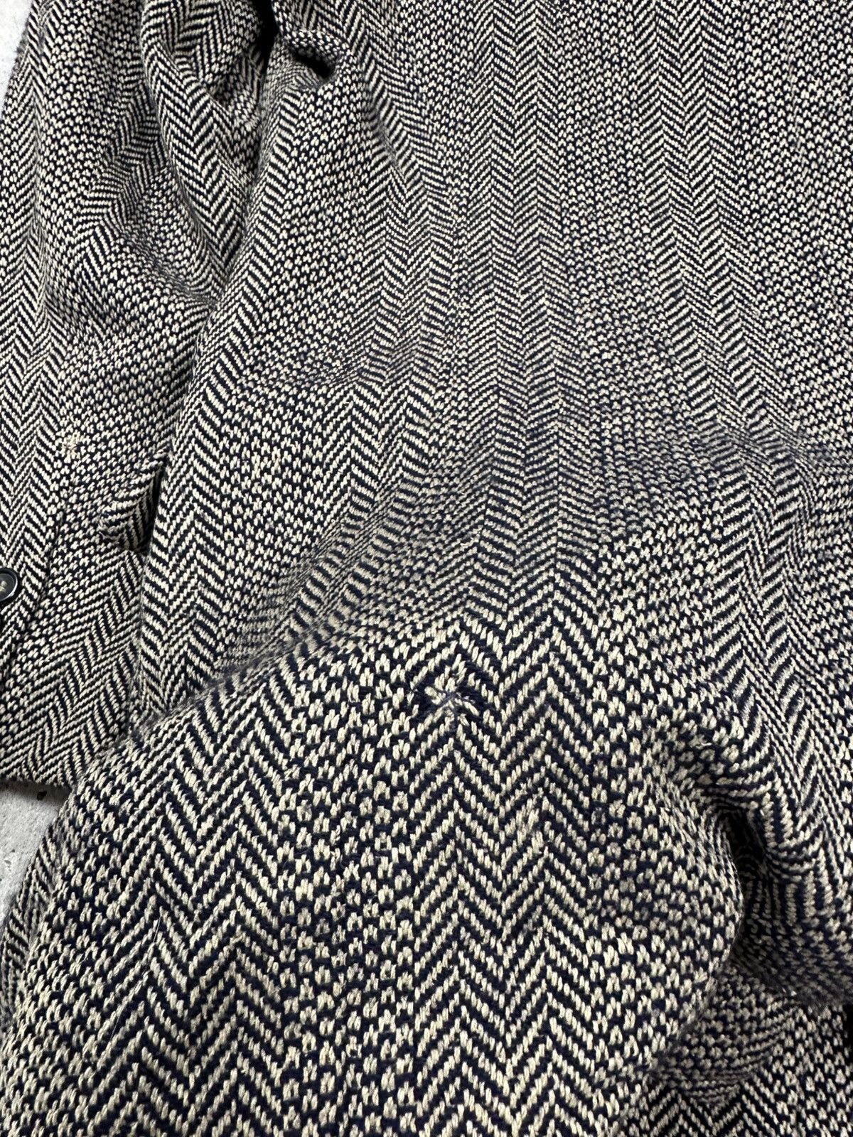Jil Sander Vintage 90s Jil Sander Plus Silk & Wool Herringbone Coat Size US S / EU 44-46 / 1 - 12 Thumbnail