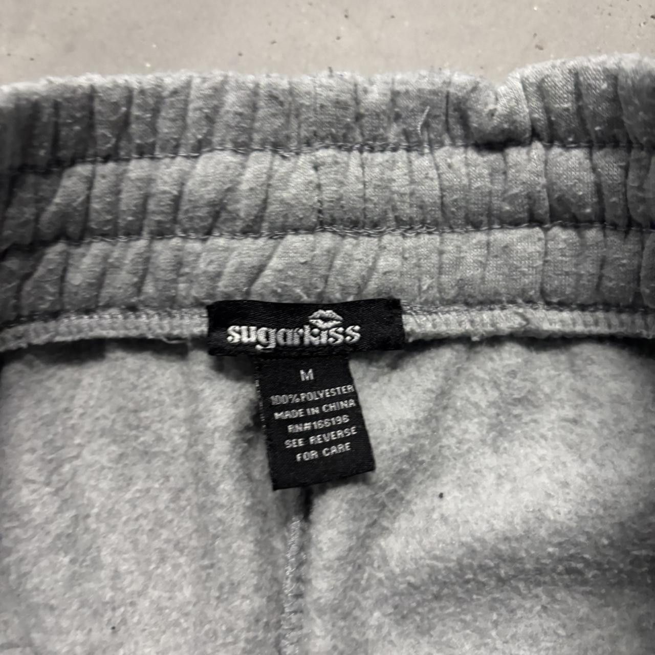 Japanese Brand × Vintage Crazy Vintage Y2K/2000s Light Grey Essential Sweatpants! Size US 30 / EU 46 - 6 Thumbnail