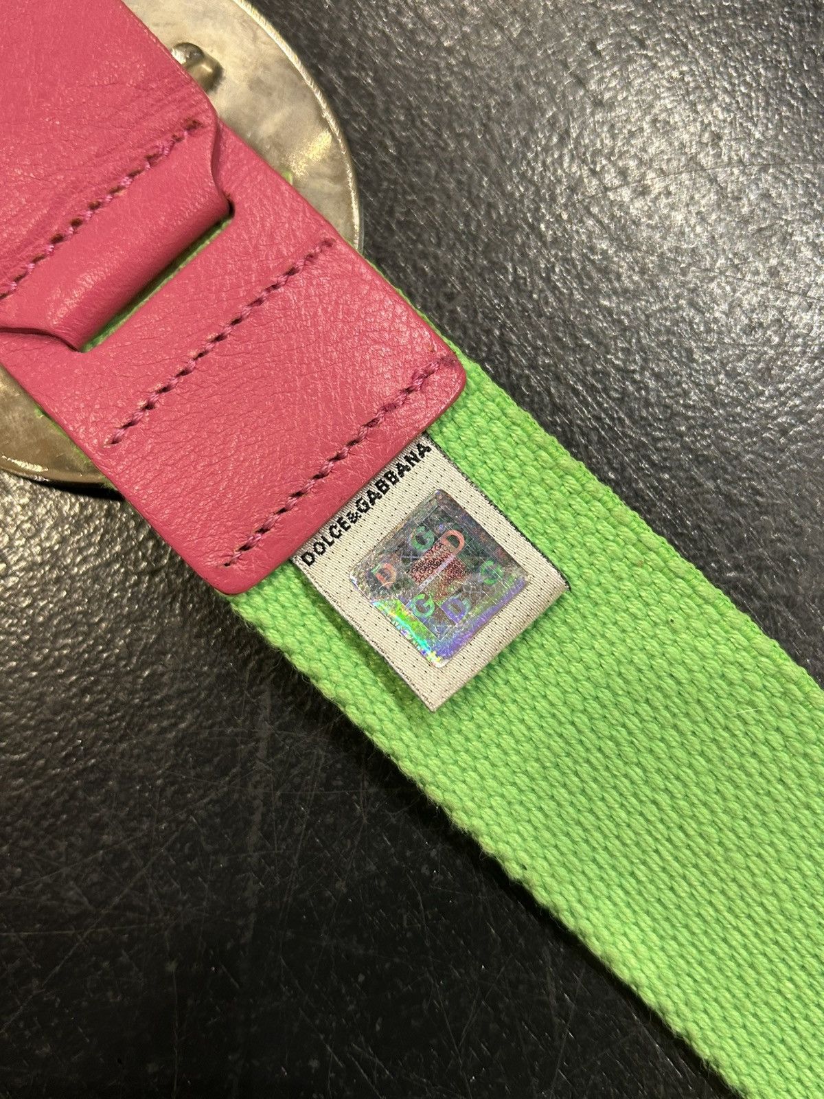 Dolce & Gabbana Dolce & Gabbana Belt - Pink/Green Size 30 - 5 Thumbnail
