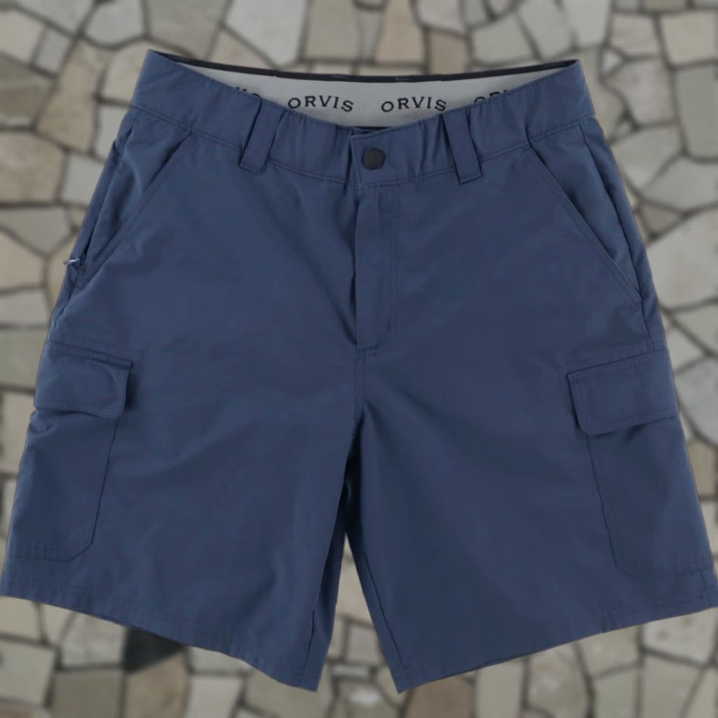 Orvis Orvis Polyester Woven Cargo Shorts Navy Men's 32 Size US 32 / EU 48 - 1 Thumbnail