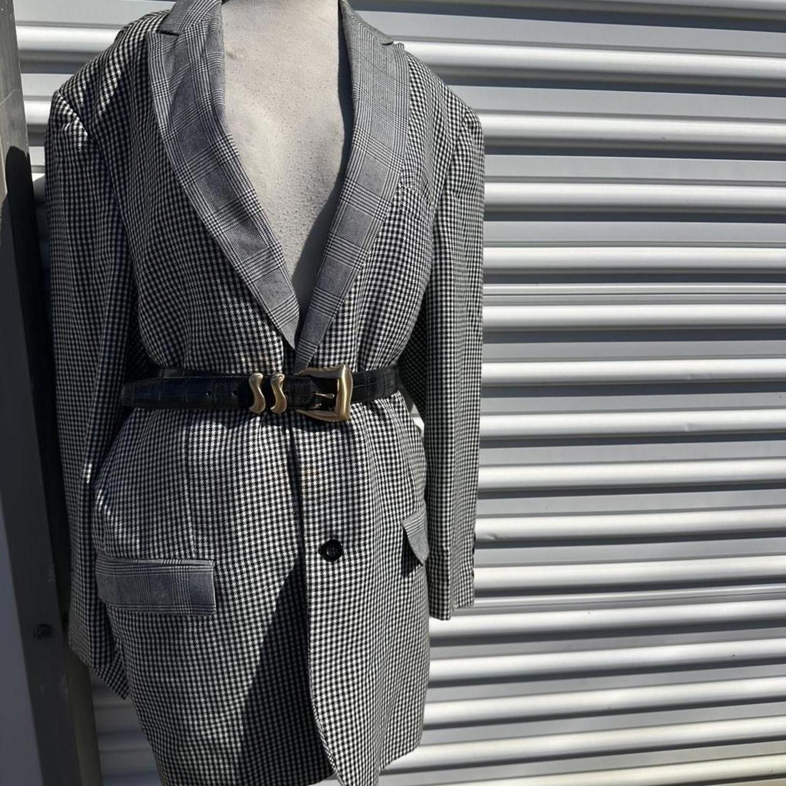 Other Black and white checkered blazer #checkeredjacket Size US L / EU 52-54 / 3 - 1 Thumbnail