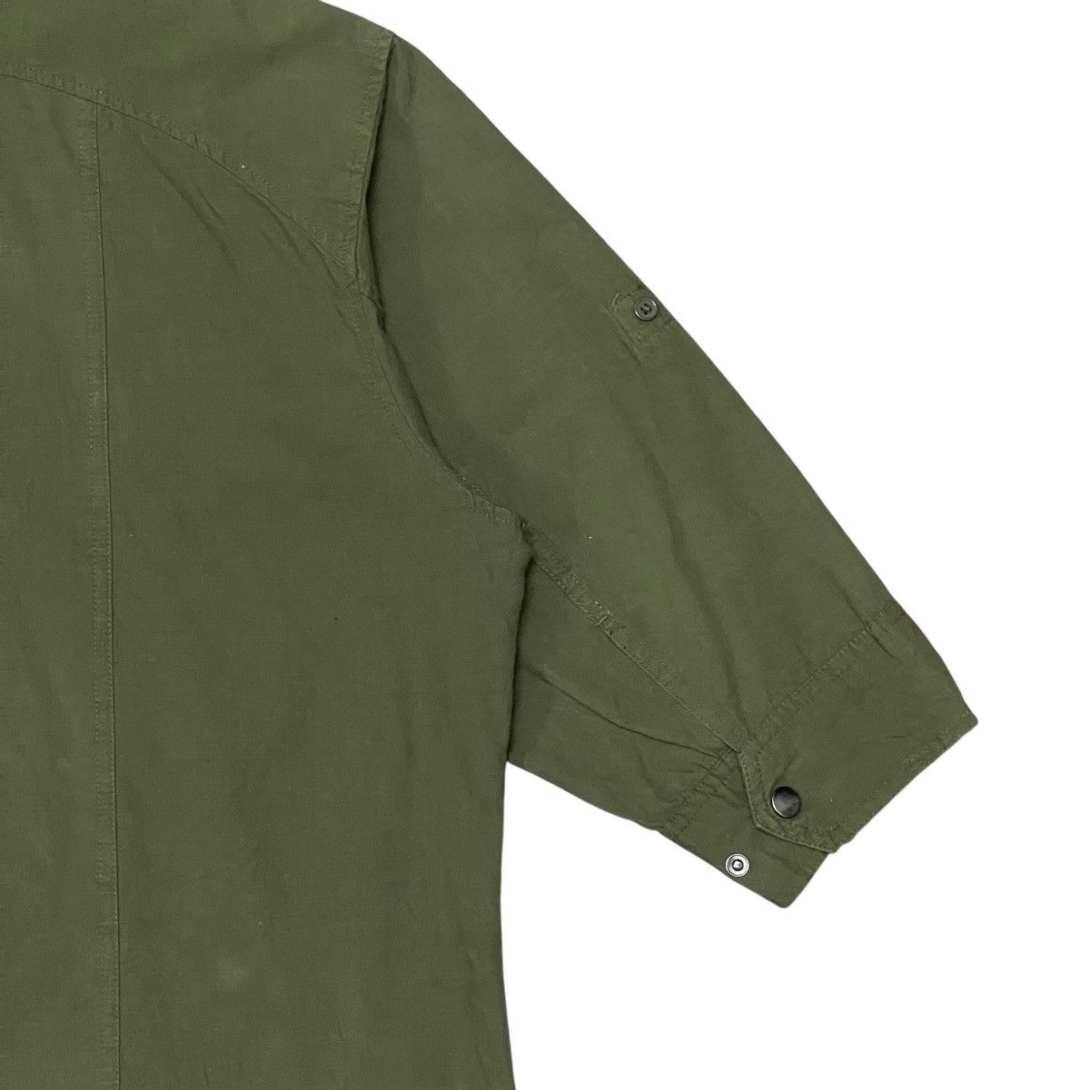Japanese Brand Vintage Commontage 3/4 Sleeve 100% Silk Utility Army Shirt Size US XXL / EU 58 / 5 - 10 Thumbnail