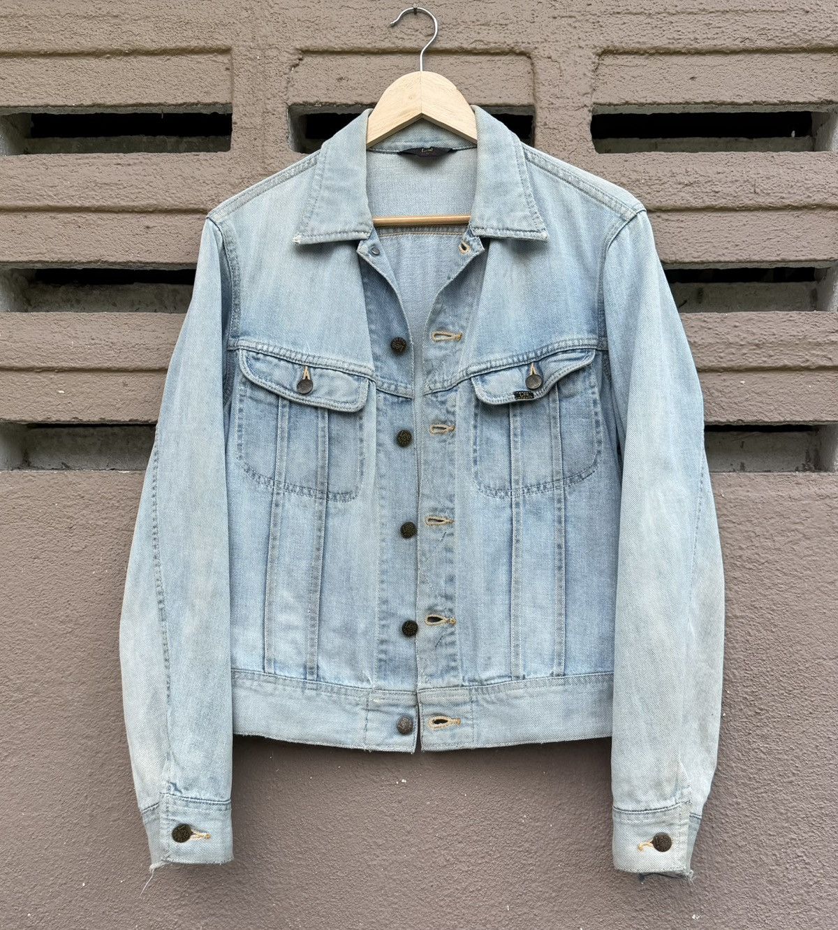 Lee Vintage Lee Riders Denim Jacket Light Wash Faded 70s 80s Size US L / EU 52-54 / 3 - 1 Thumbnail