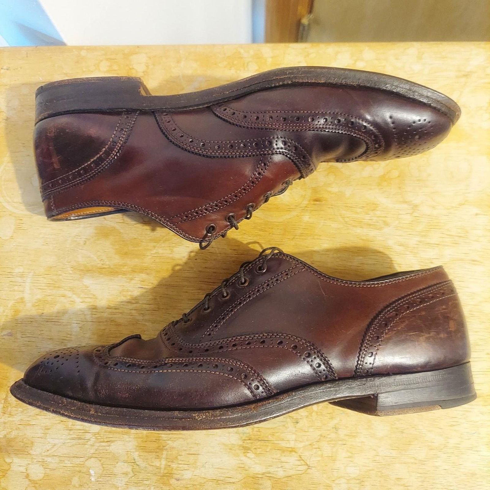 Brooks Brothers Alden Brooks Brothers A764 Men's US 8 D Leather Oxford Shoes Size US 8 / EU 41 - 5 Thumbnail