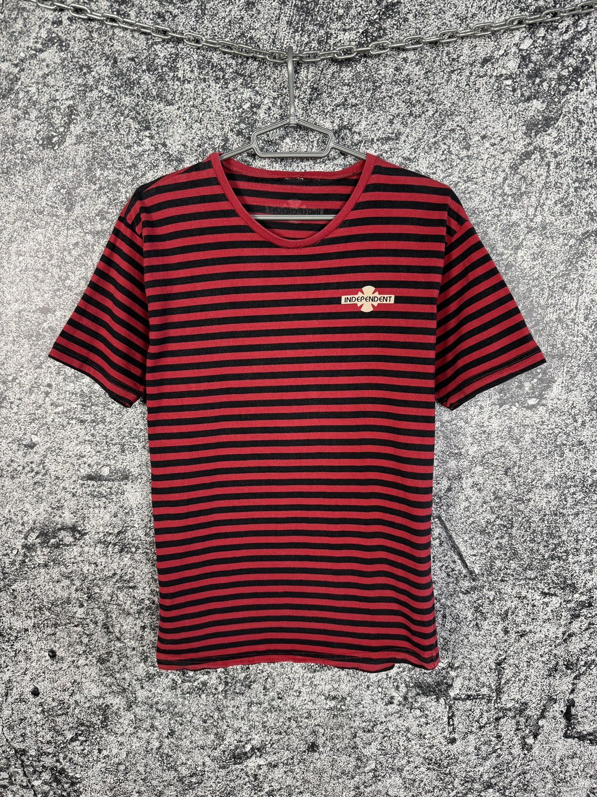 Independent Truck Co. × Vintage Men’s Vintage Independent Striped T-Shirt 90s Size S Size US S / EU 44-46 / 1 - 1 Thumbnail