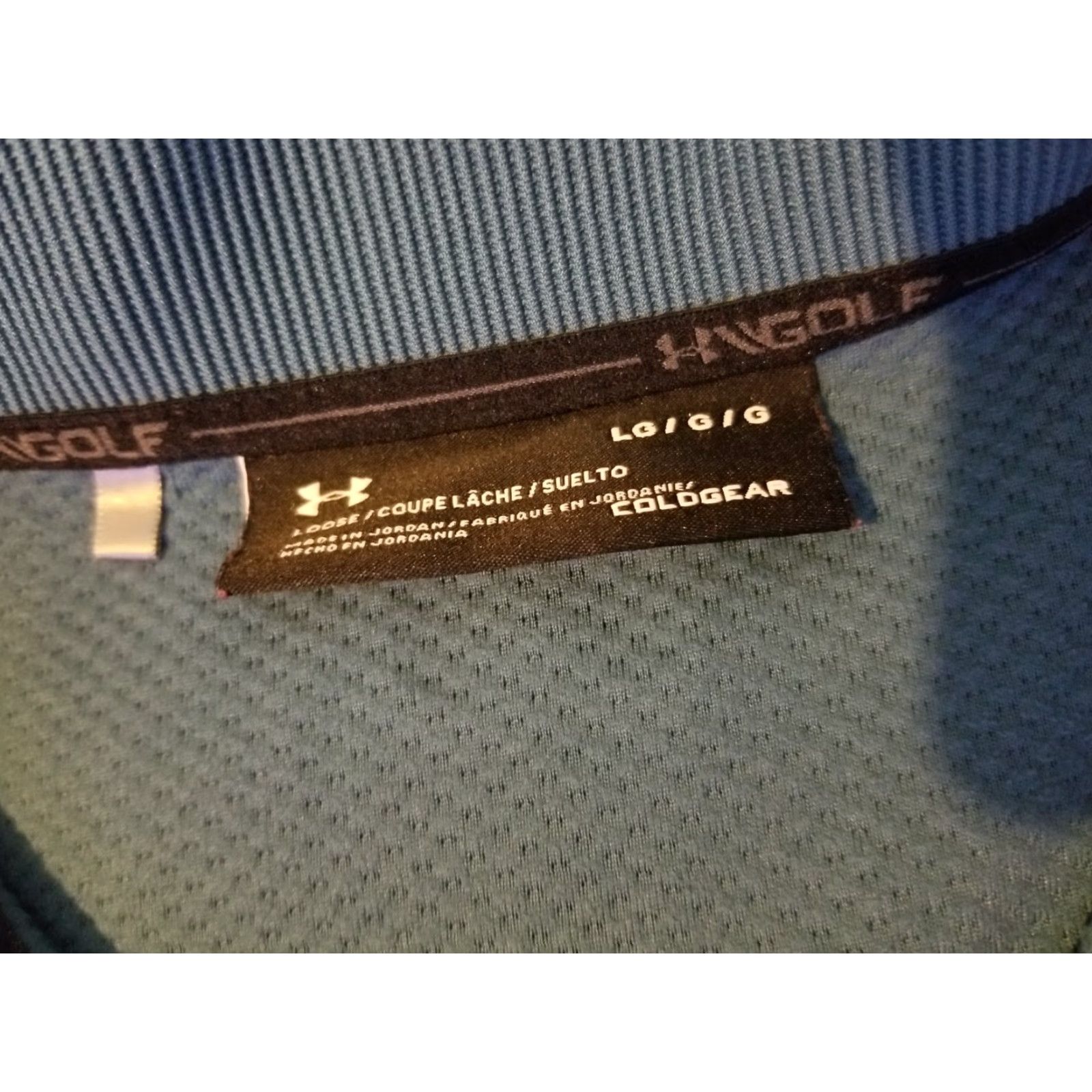 Under Armour Under Armour Polo Sweater Mens L Blue Athletic Golf Shirt Pullover Mock Neck Long Sleeve Size US L / EU 52-54 / 3 - 3 Thumbnail