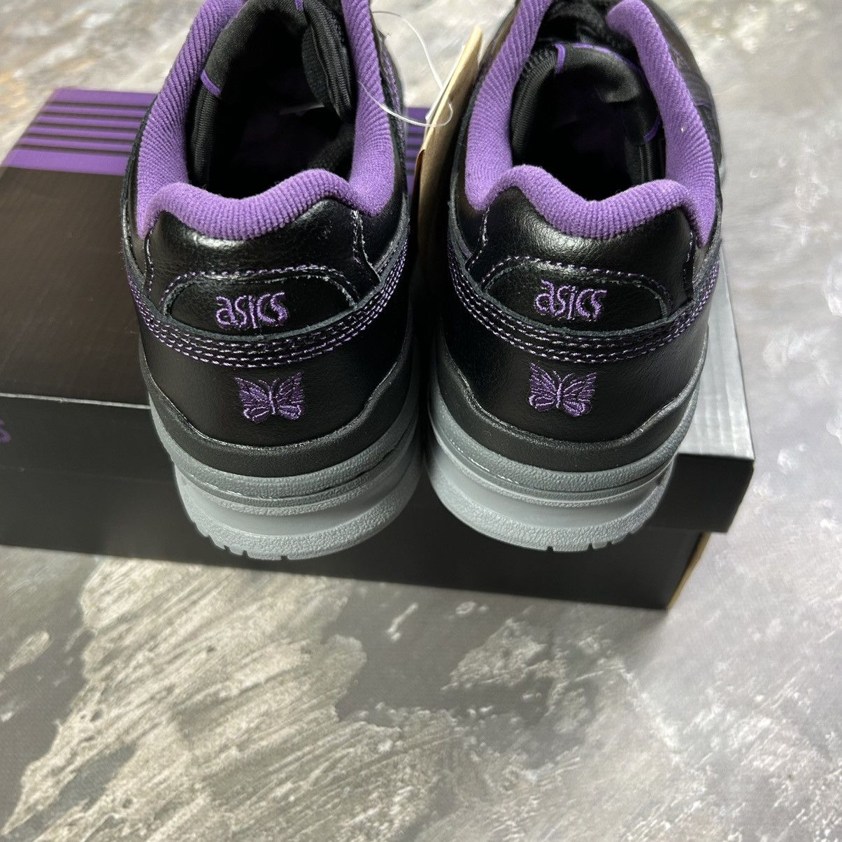 Needles Needles x Asics EX89 Black Purple Low Sneakers Rare Y2K Size US 8 / EU 41 - 3 Thumbnail
