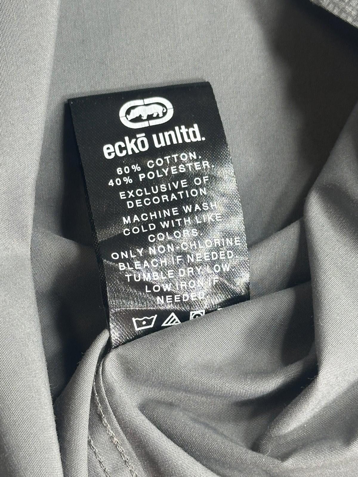 Ecko Unltd. Ecko Unlimited Short Sleeve Button Down Shirt Gray Mens XL Size US XL / EU 56 / 4 - 9 Thumbnail