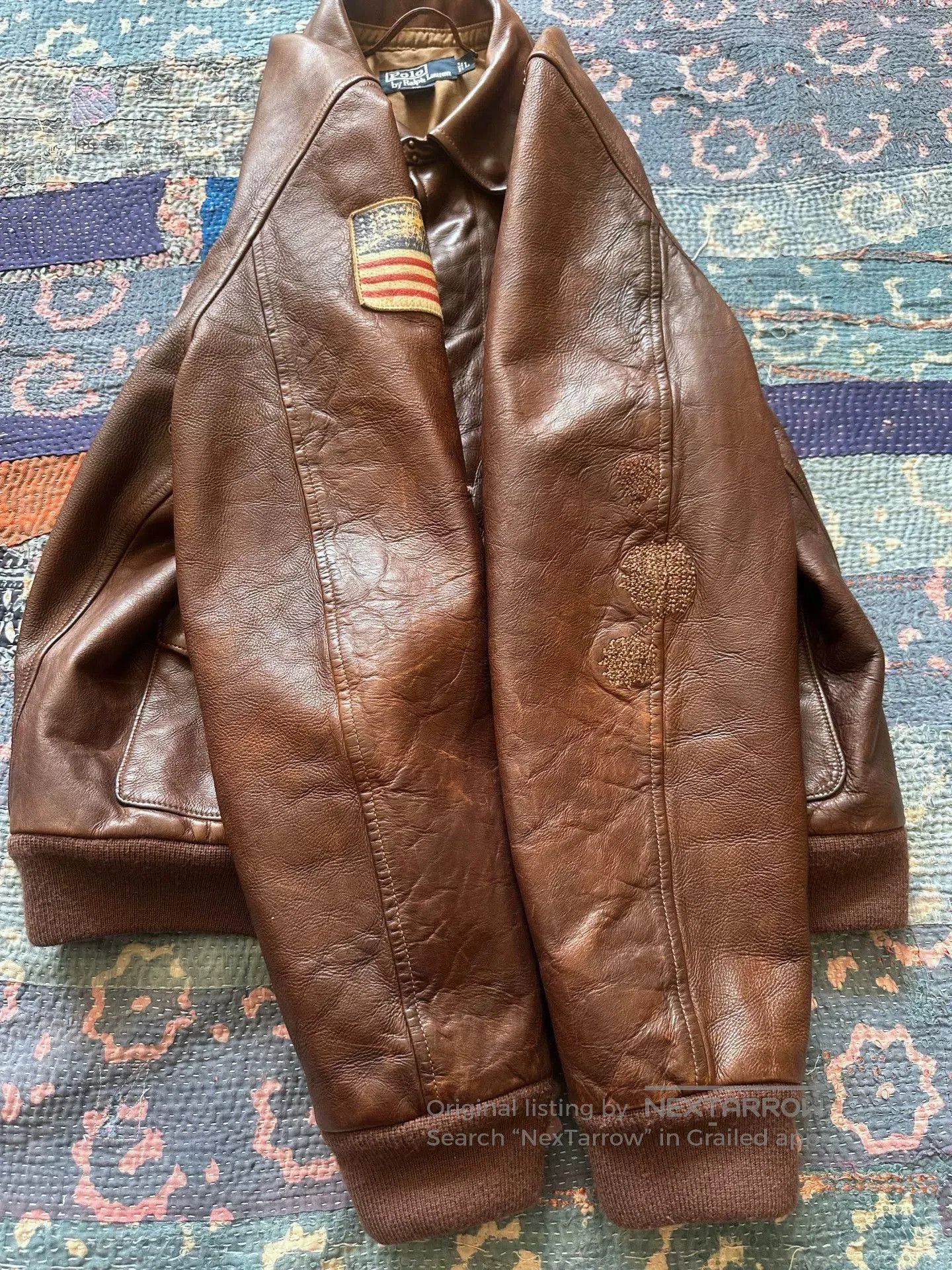 Polo Ralph Lauren Polo Ralph Lauren A2 Leather Jacket. Size US L / EU 52-54 / 3 - 5 Thumbnail